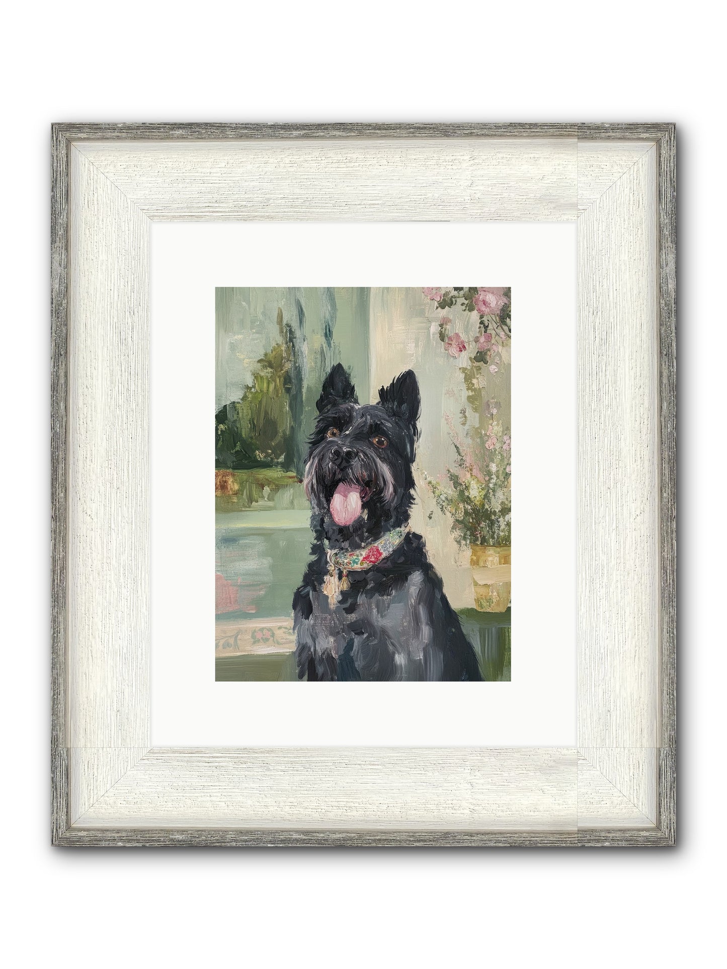 Sugar Plum Framed Print - Driftwood White 9x12