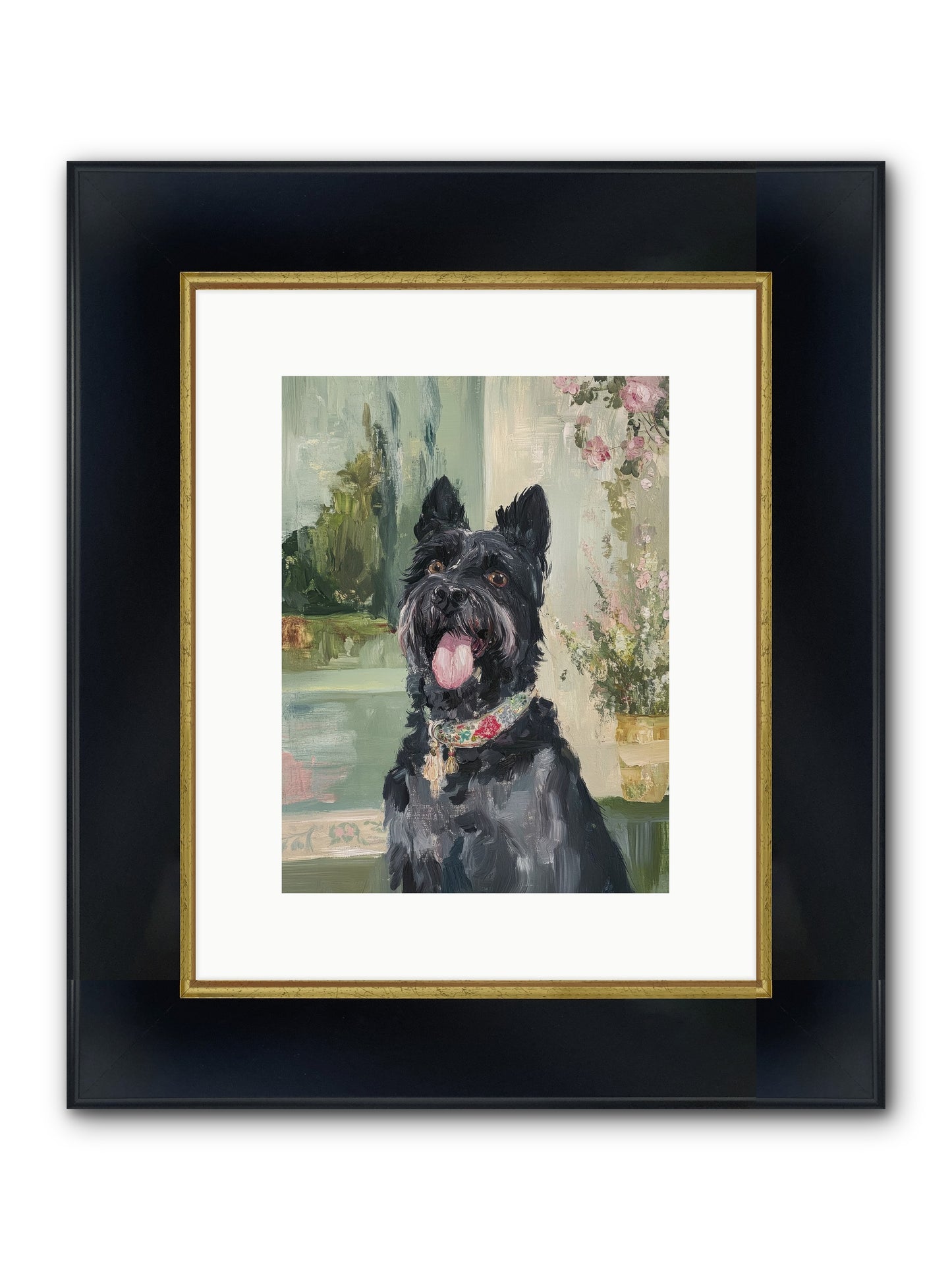 Sugar Plum Framed Print - Wide Black w/Gold 9x12