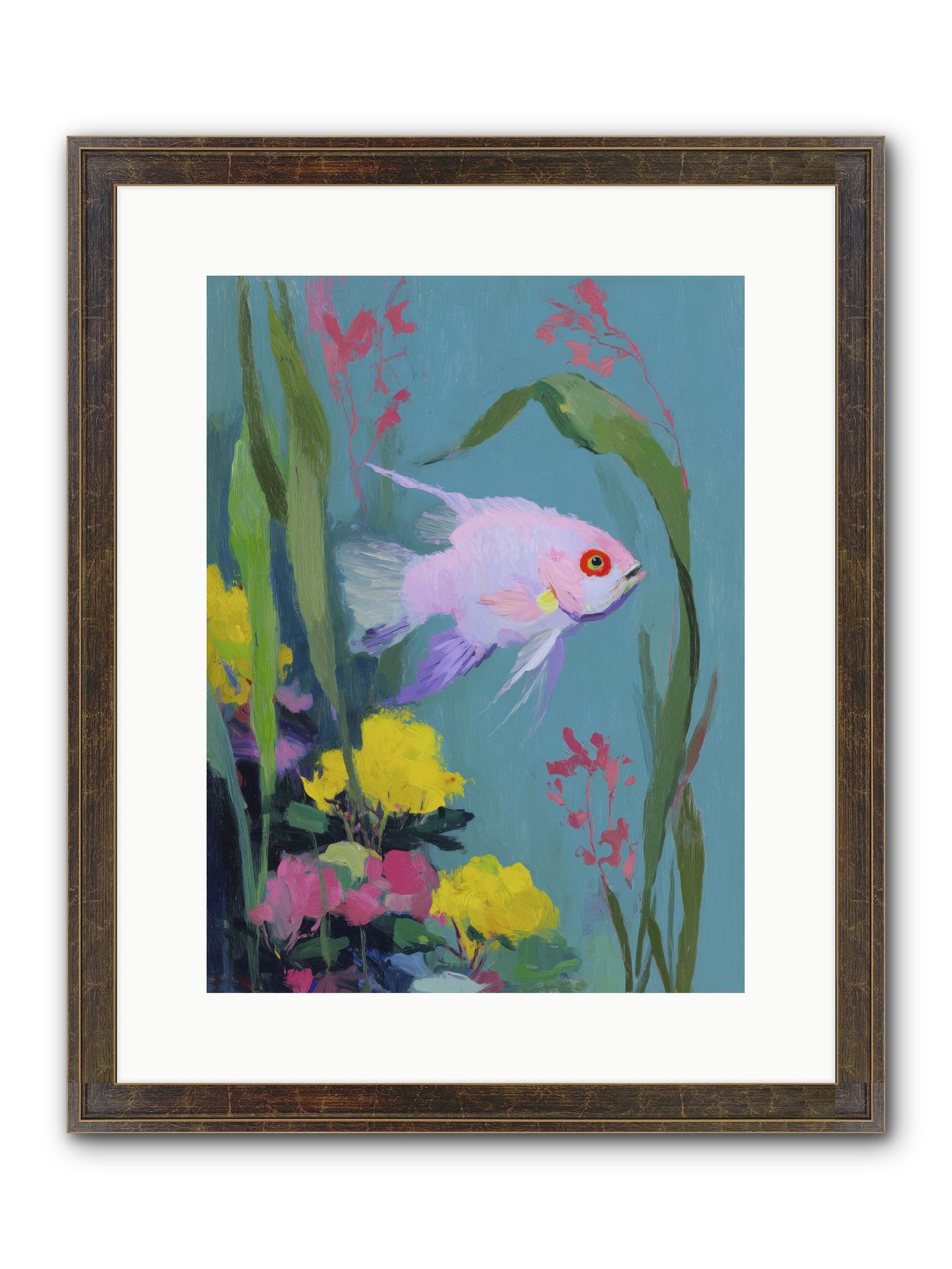 Sugar-Spun Jewel Framed Print - Slimwoods Black/Gold 12x16