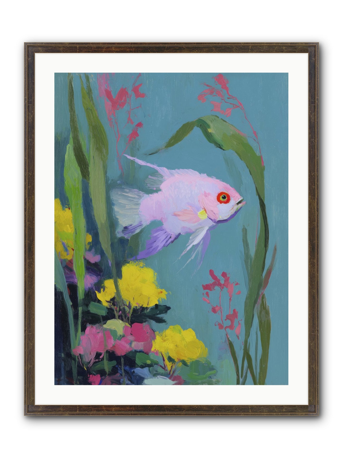Sugar-Spun Jewel Framed Print - Slimwoods Black/Gold 24x32