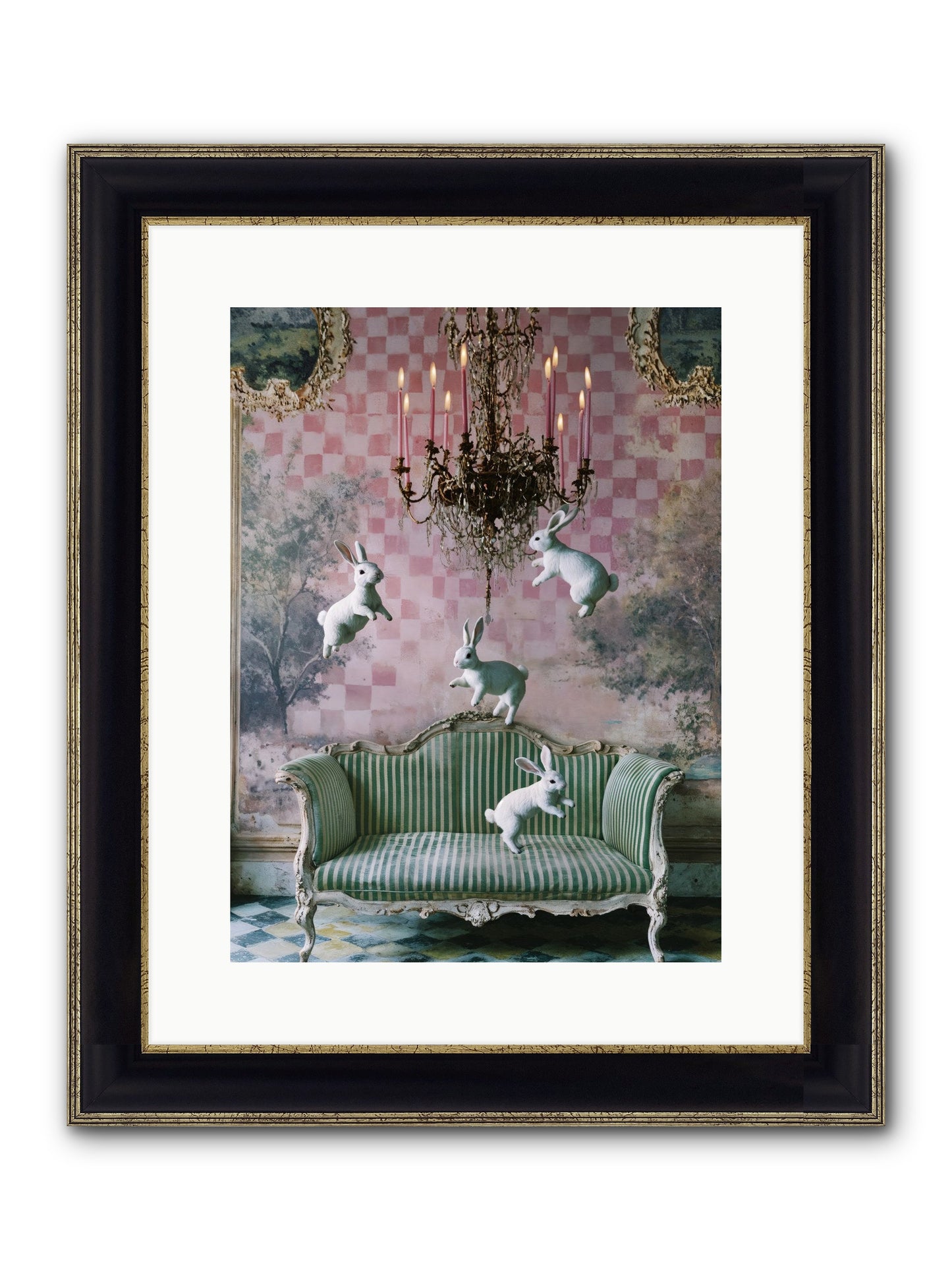 Sugar Thistle Tales Framed Print - Black & Gold 12x16