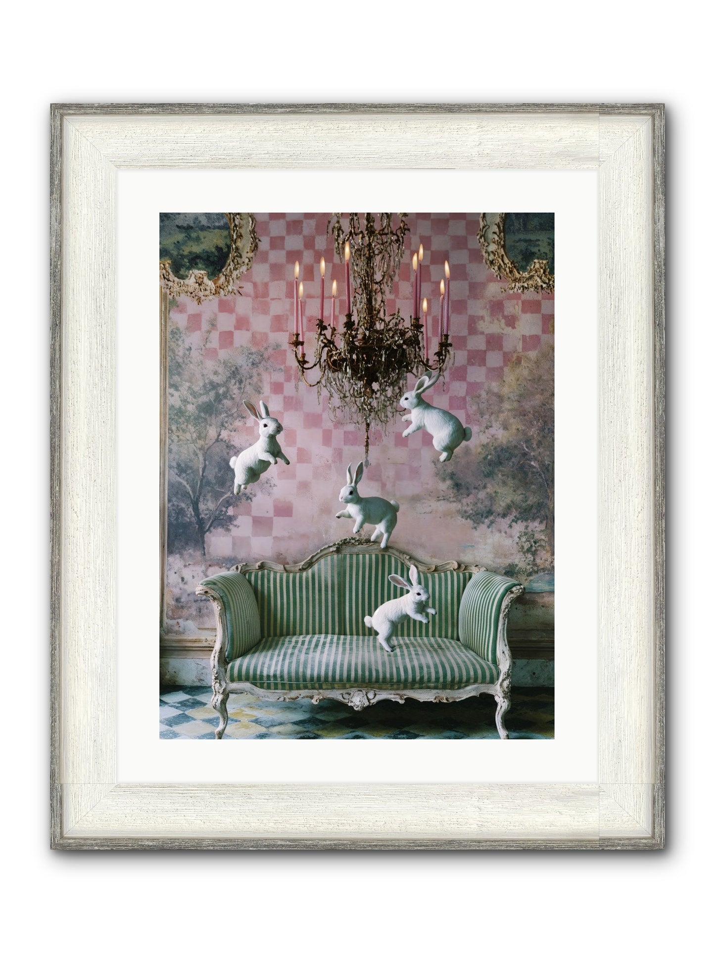 Sugar Thistle Tales Framed Print - Driftwood White 18x24