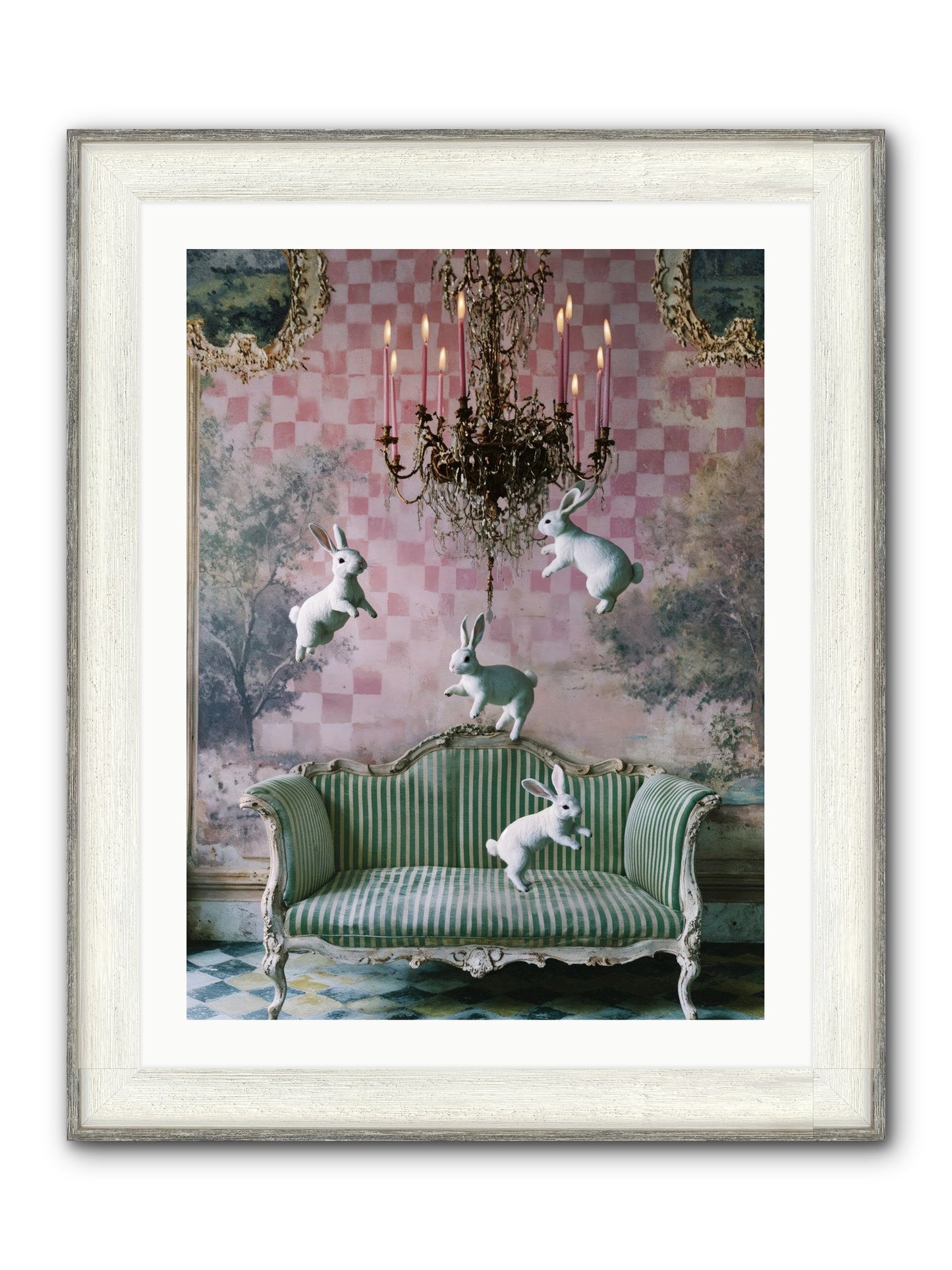 Sugar Thistle Tales Framed Print - Driftwood White 24x32