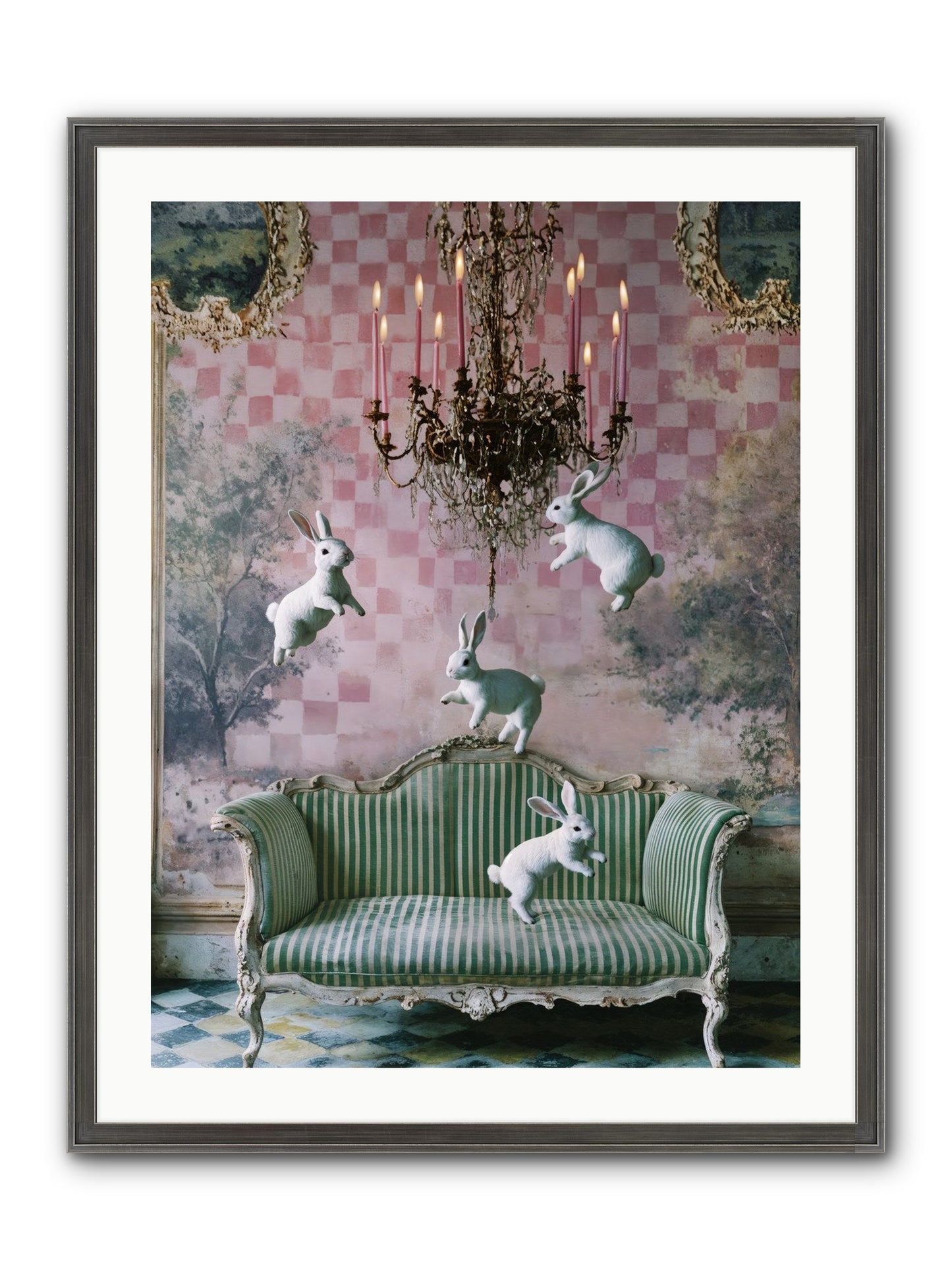 Sugar Thistle Tales Framed Print - Slimwoods Black/Silver 24x32