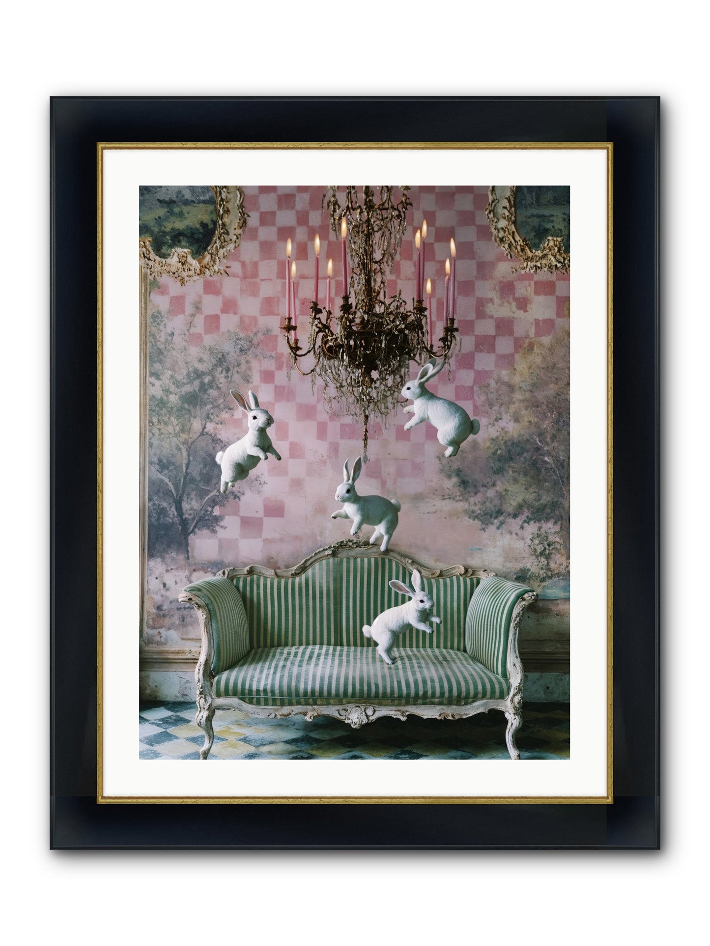 Sugar Thistle Tales Framed Print - Wide Black w/Gold 24x32