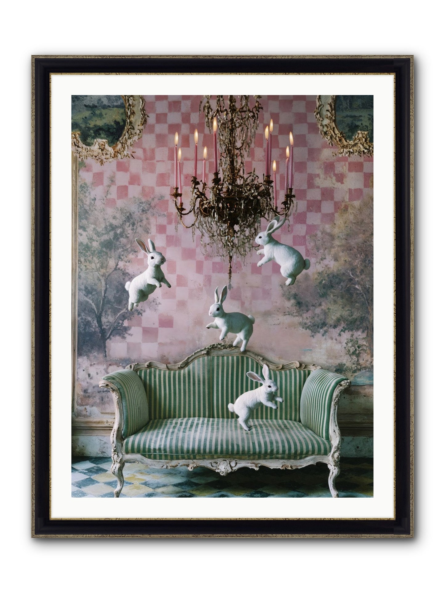 Sugar Thistle Tales Framed Print - Black & Gold 30x40
