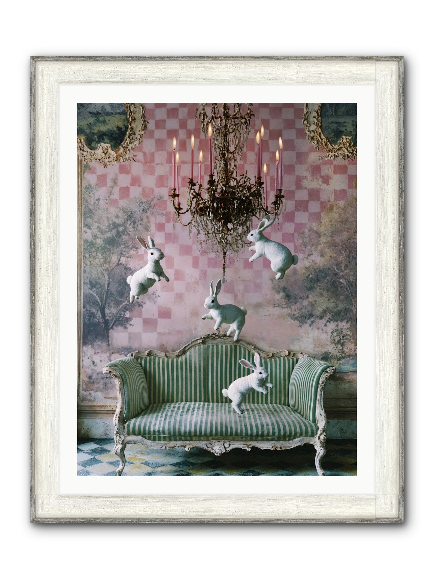 Sugar Thistle Tales Framed Print - Driftwood White 30x40