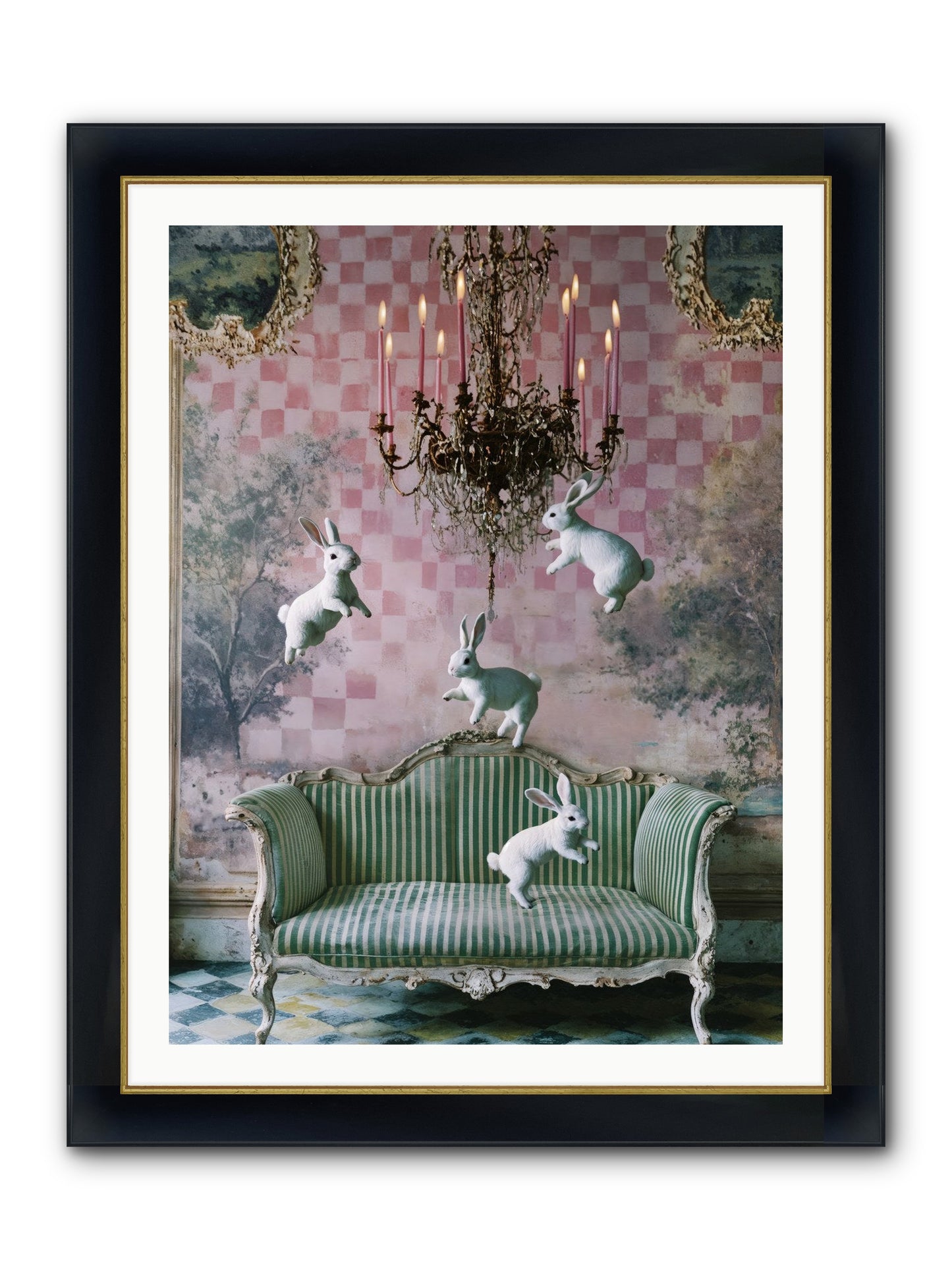 Sugar Thistle Tales Framed Print - Wide Black w/Gold 30x40