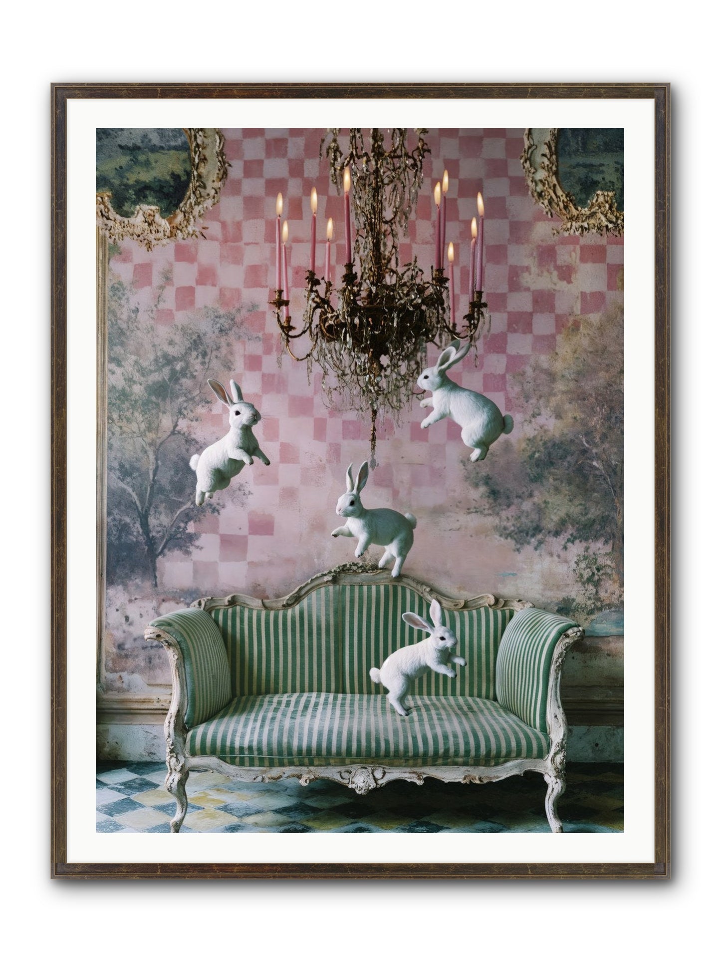 Sugar Thistle Tales Framed Print - Slimwoods Black/Gold 36x48