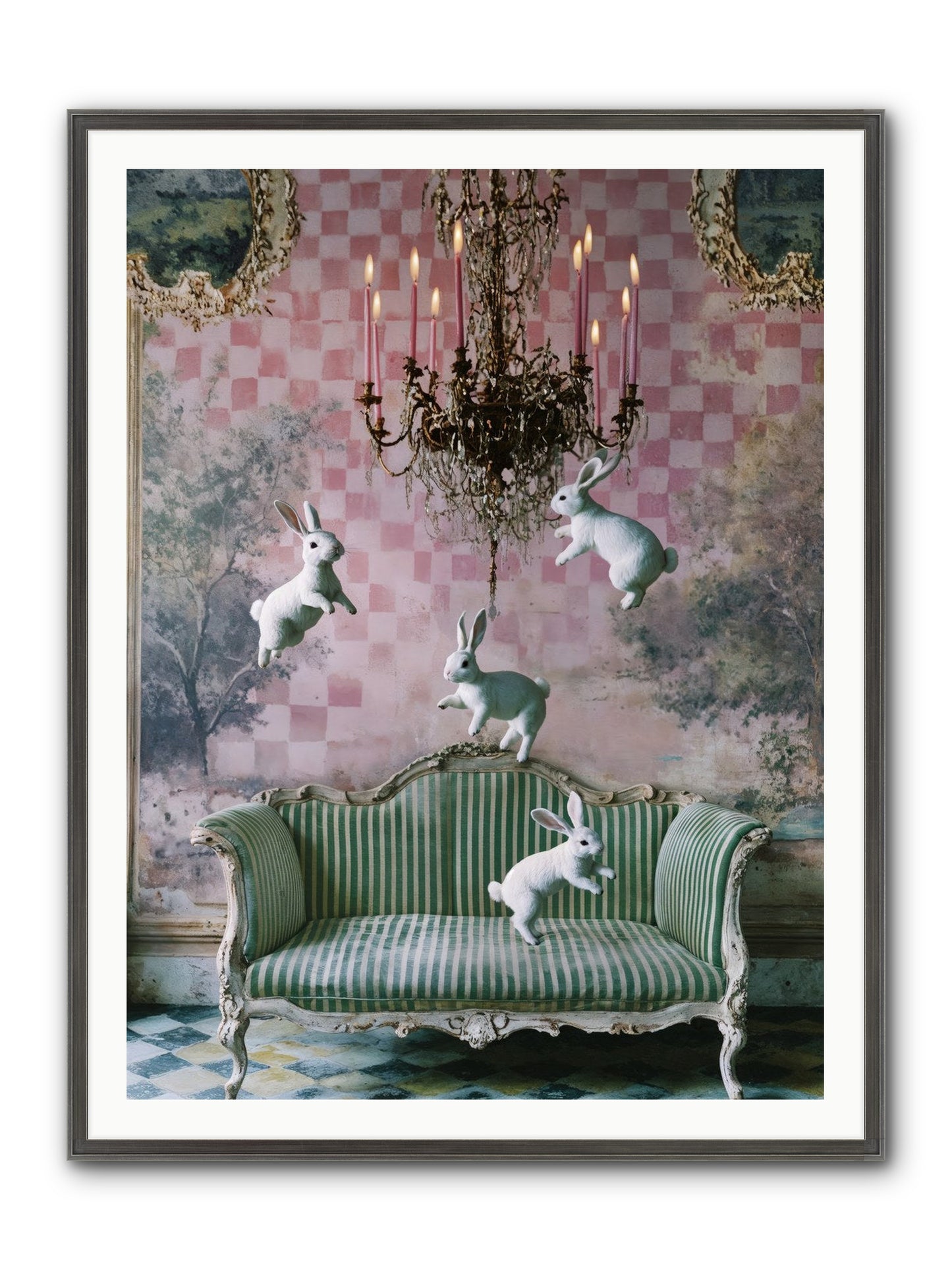 Sugar Thistle Tales Framed Print - Slimwoods Black/Silver 36x48