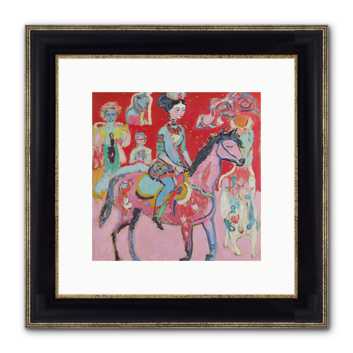 Sugared Dreams Framed Print - Black & Gold 10x10