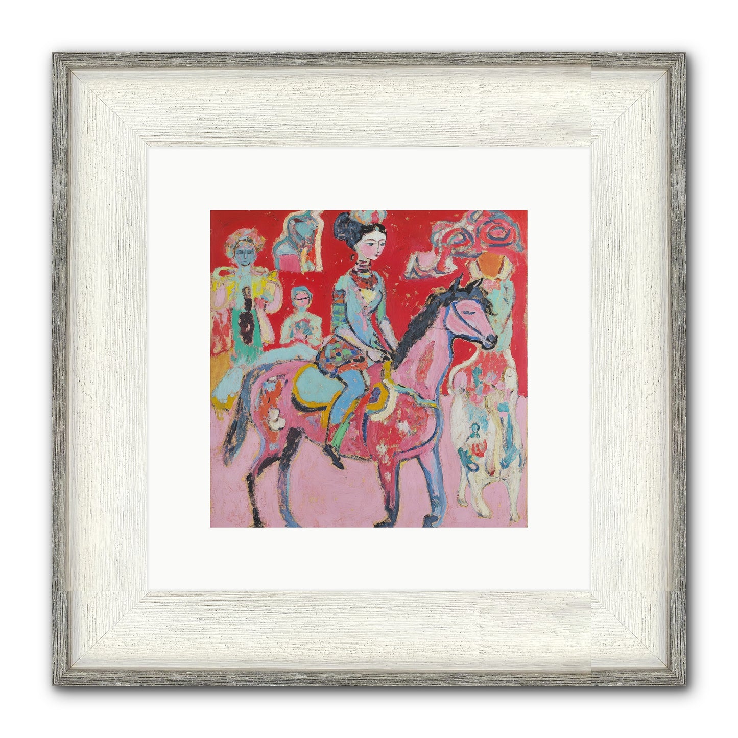 Sugared Dreams Framed Print - Driftwood White 10x10
