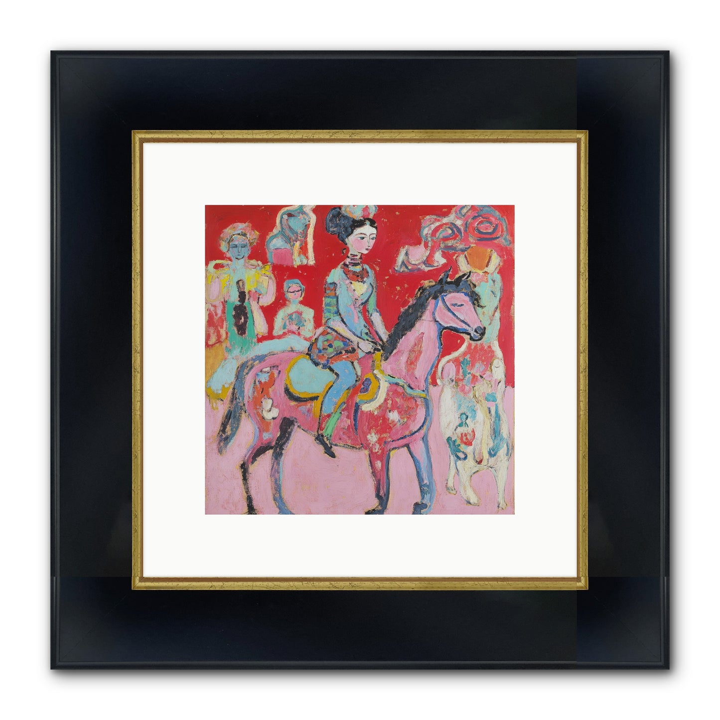 Sugared Dreams Framed Print - Wide Black w/Gold 10x10