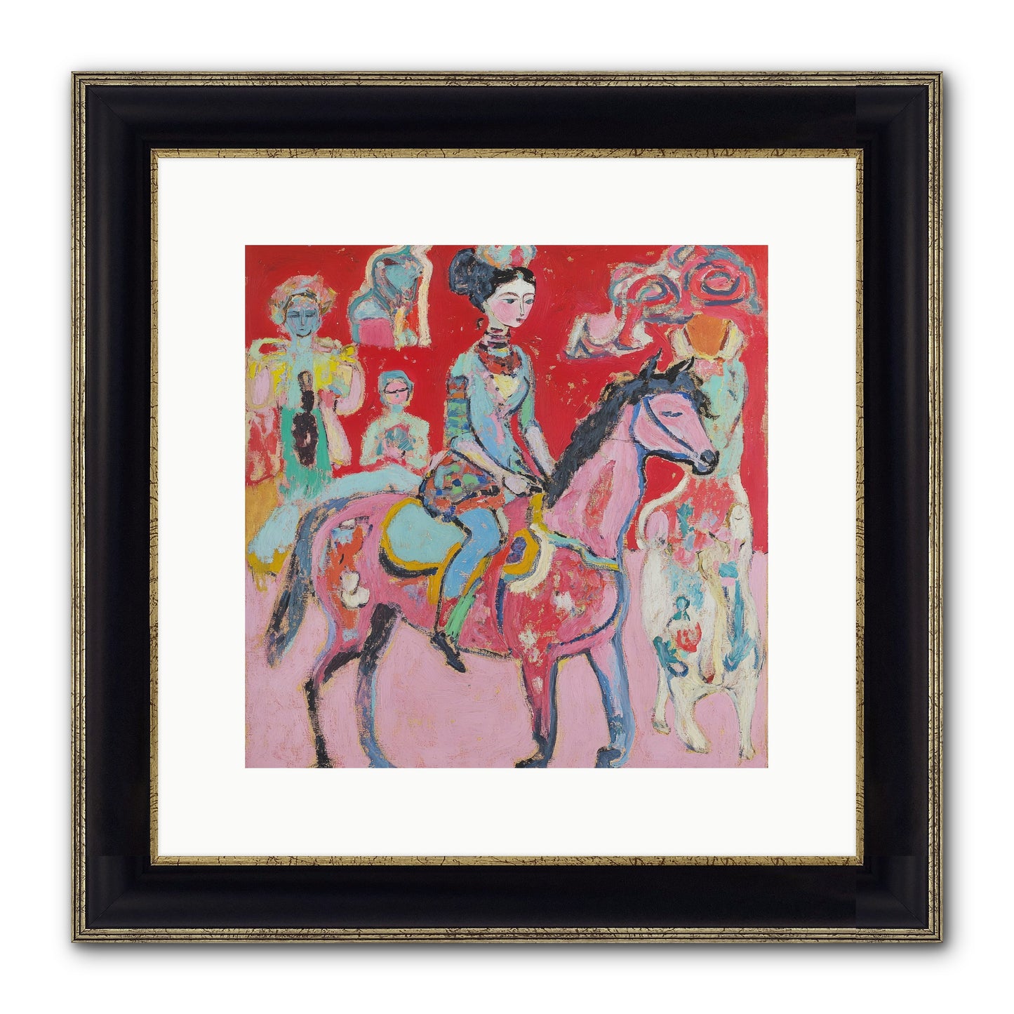 Sugared Dreams Framed Print - Black & Gold 12x12