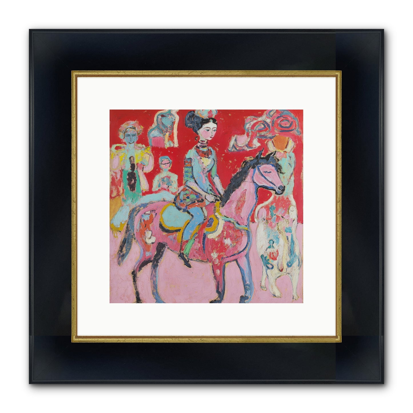 Sugared Dreams Framed Print - Wide Black w/Gold 12x12
