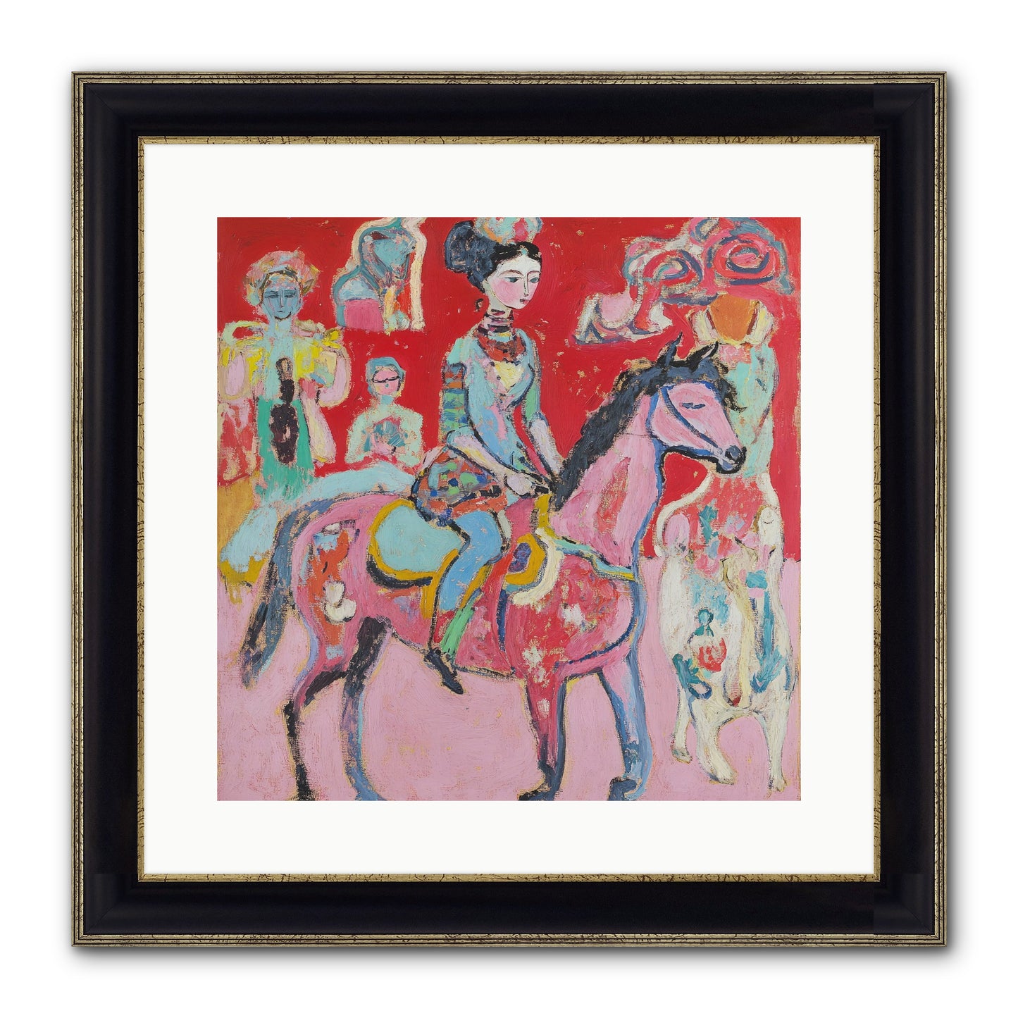 Sugared Dreams Framed Print - Black & Gold 16x16
