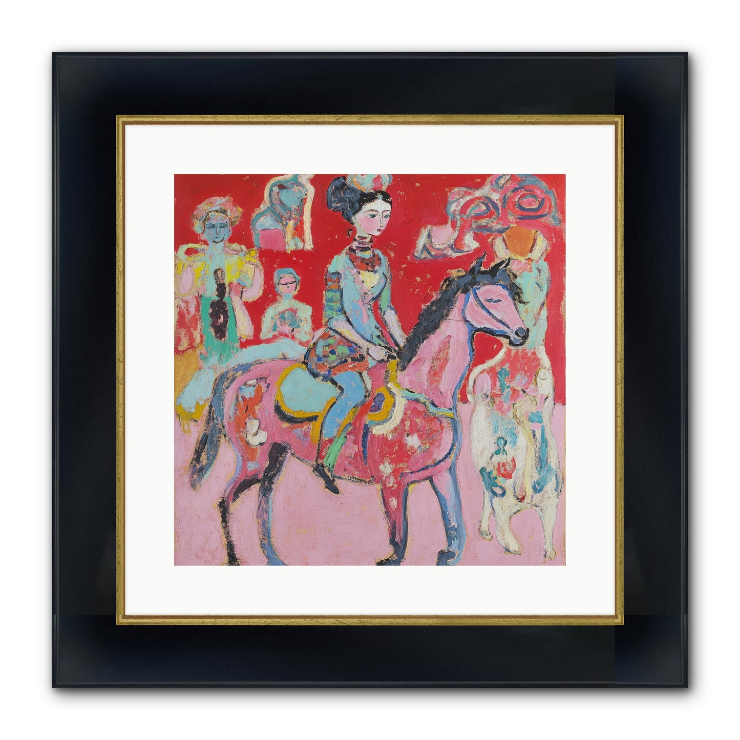 Sugared Dreams Framed Print - Wide Black w/Gold 16x16