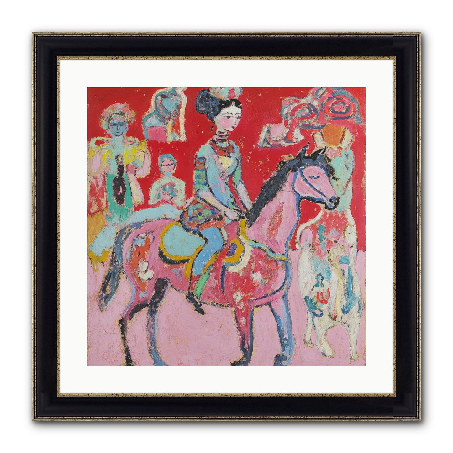 Sugared Dreams Framed Print - Black & Gold 20x20