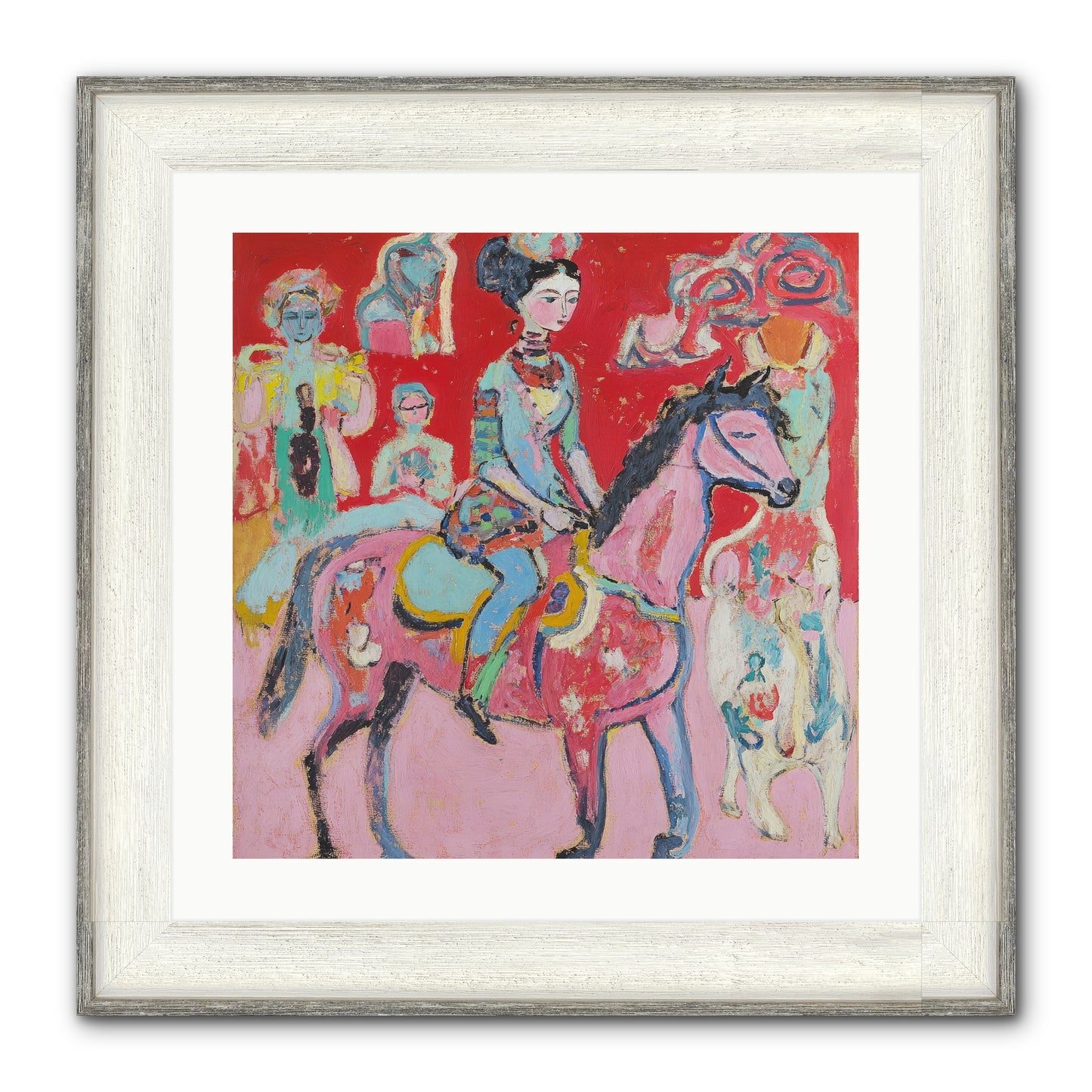 Sugared Dreams Framed Print - Driftwood White 20x20