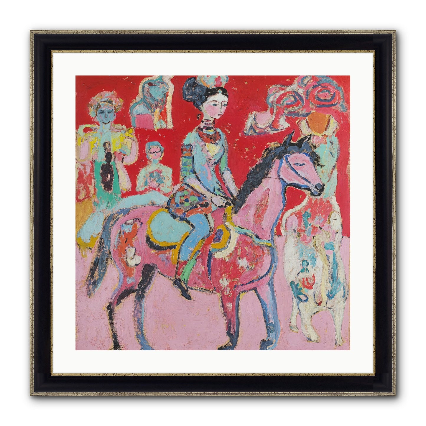 Sugared Dreams Framed Print - Black & Gold 24x24
