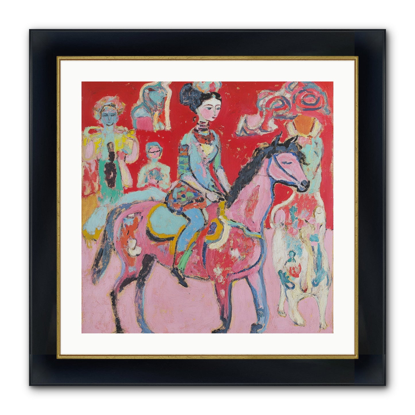 Sugared Dreams Framed Print - Wide Black w/Gold 24x24