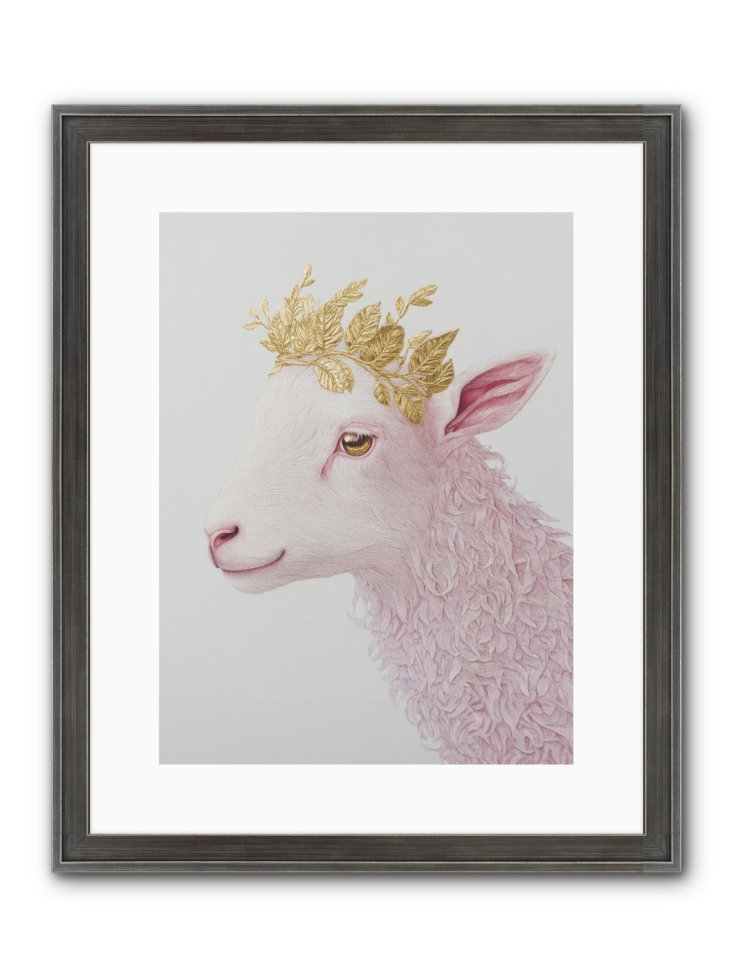 Sugared Snow Framed Print - Slimwoods Black/Silver 12x16