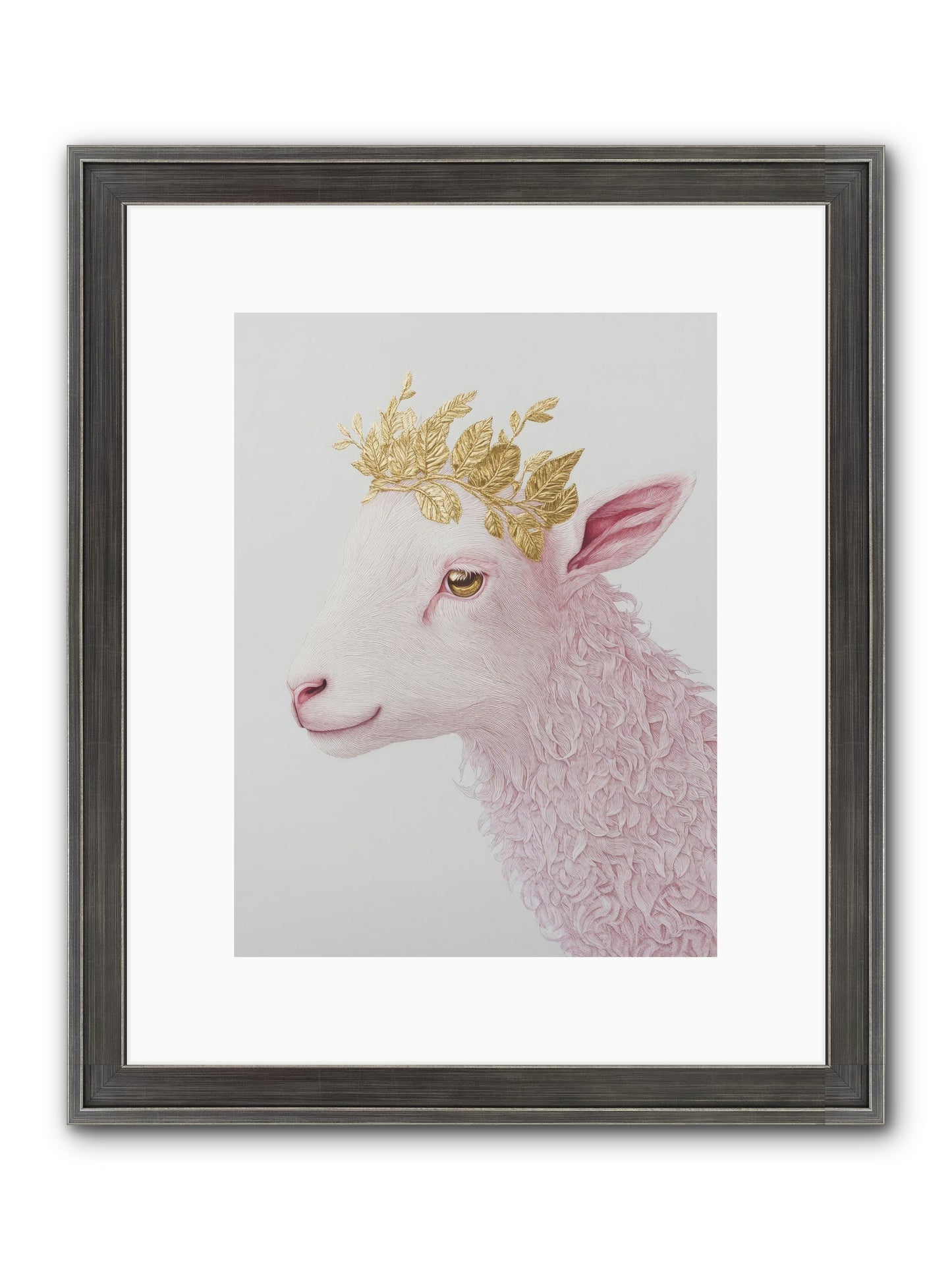 Sugared Snow Framed Print - Slimwoods Black/Silver 9x12