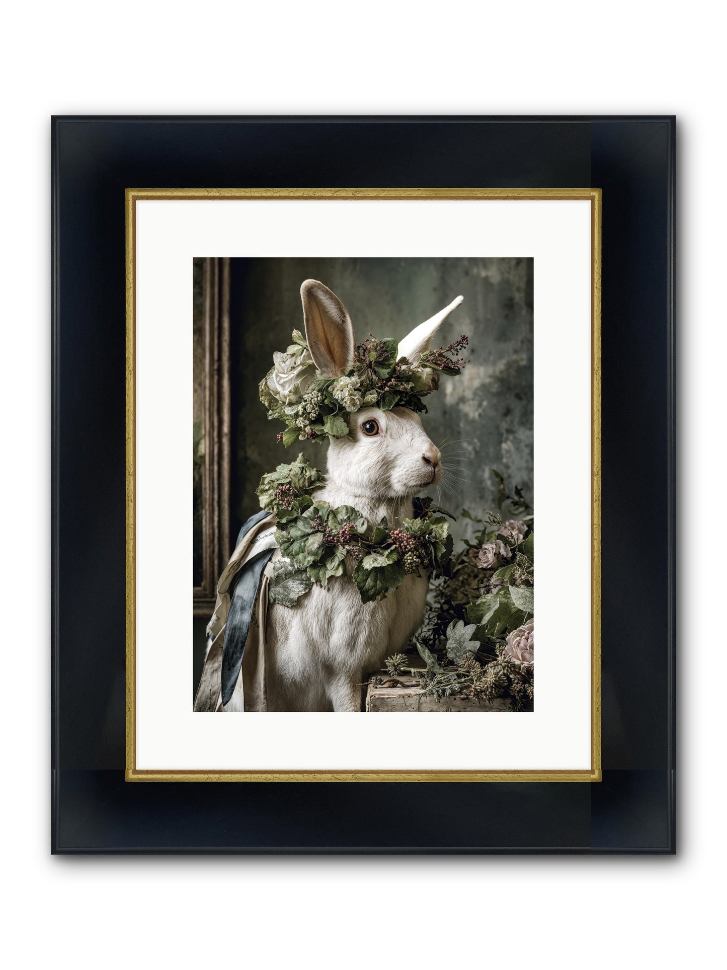 Sumerlin Framed Print - Wide Black w/Gold 12x16