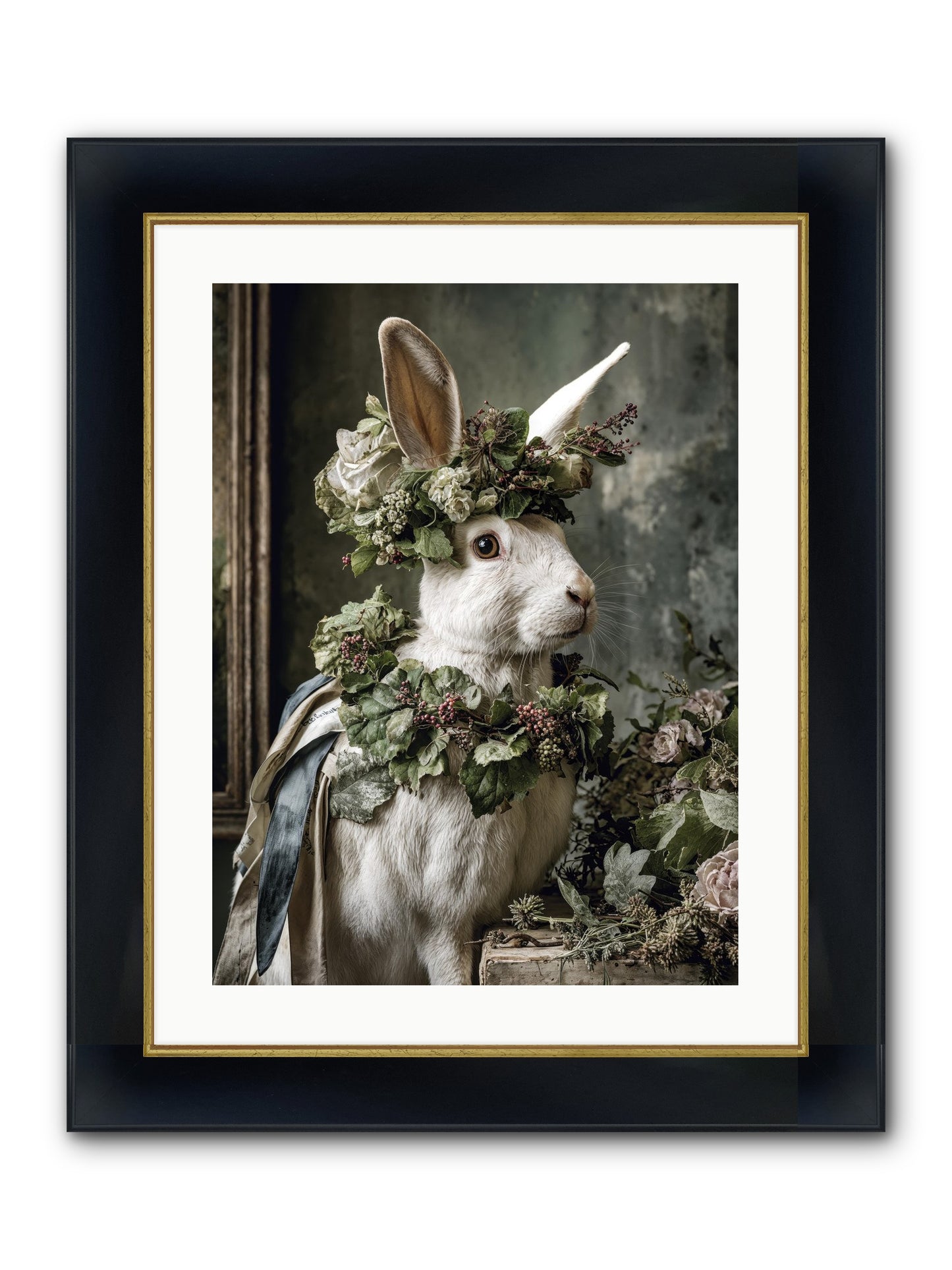 Sumerlin Framed Print - Wide Black w/Gold 18x24