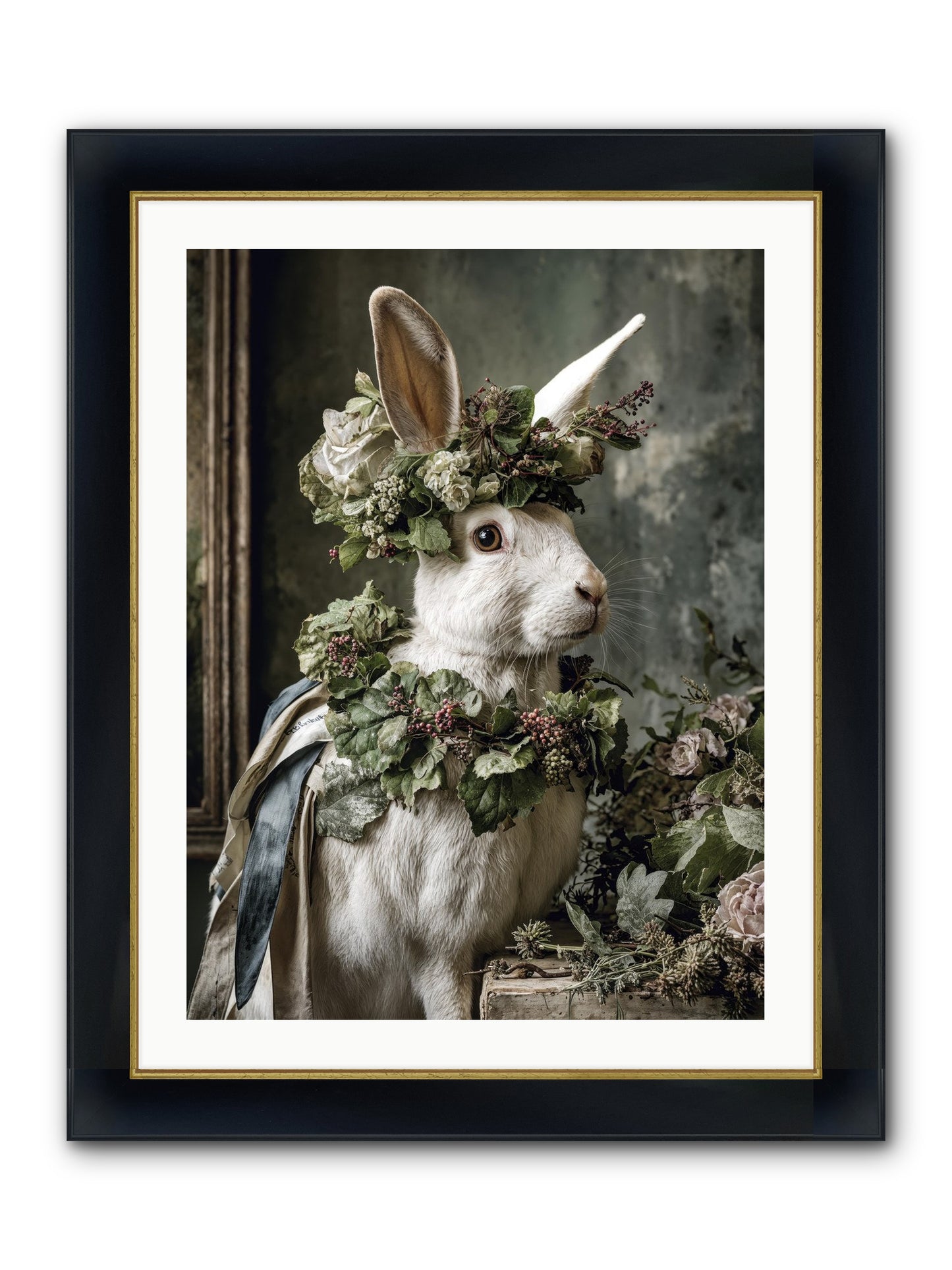 Sumerlin Framed Print - Wide Black w/Gold 24x32