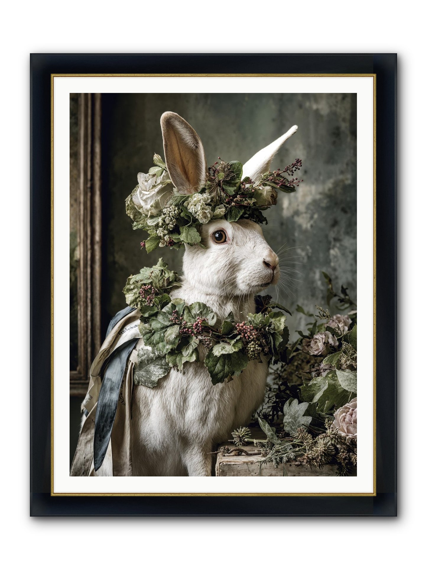 Sumerlin Framed Print - Wide Black w/Gold 36x48