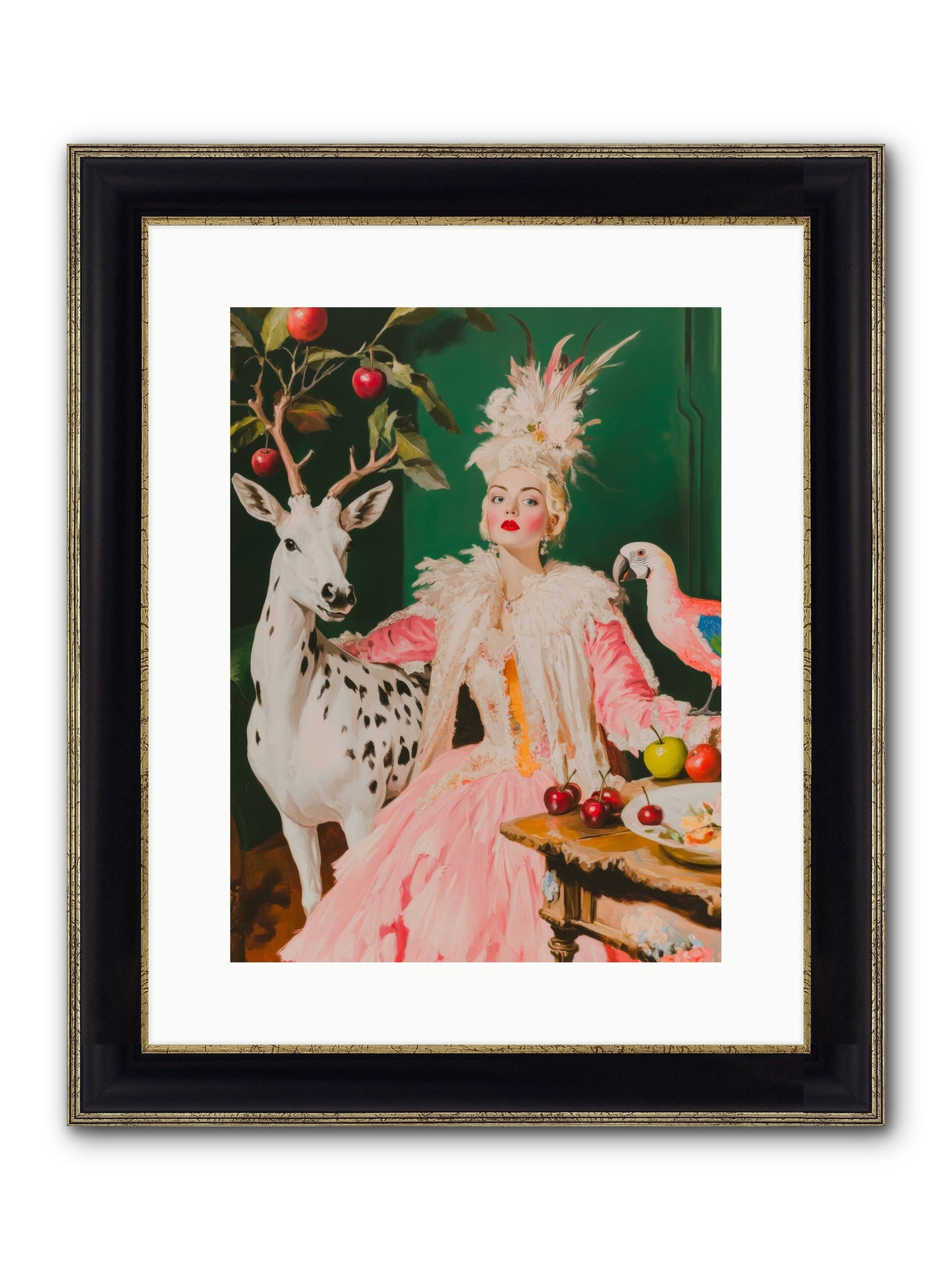 Summer At Sweet Vale Framed Print - Black & Gold 12x16