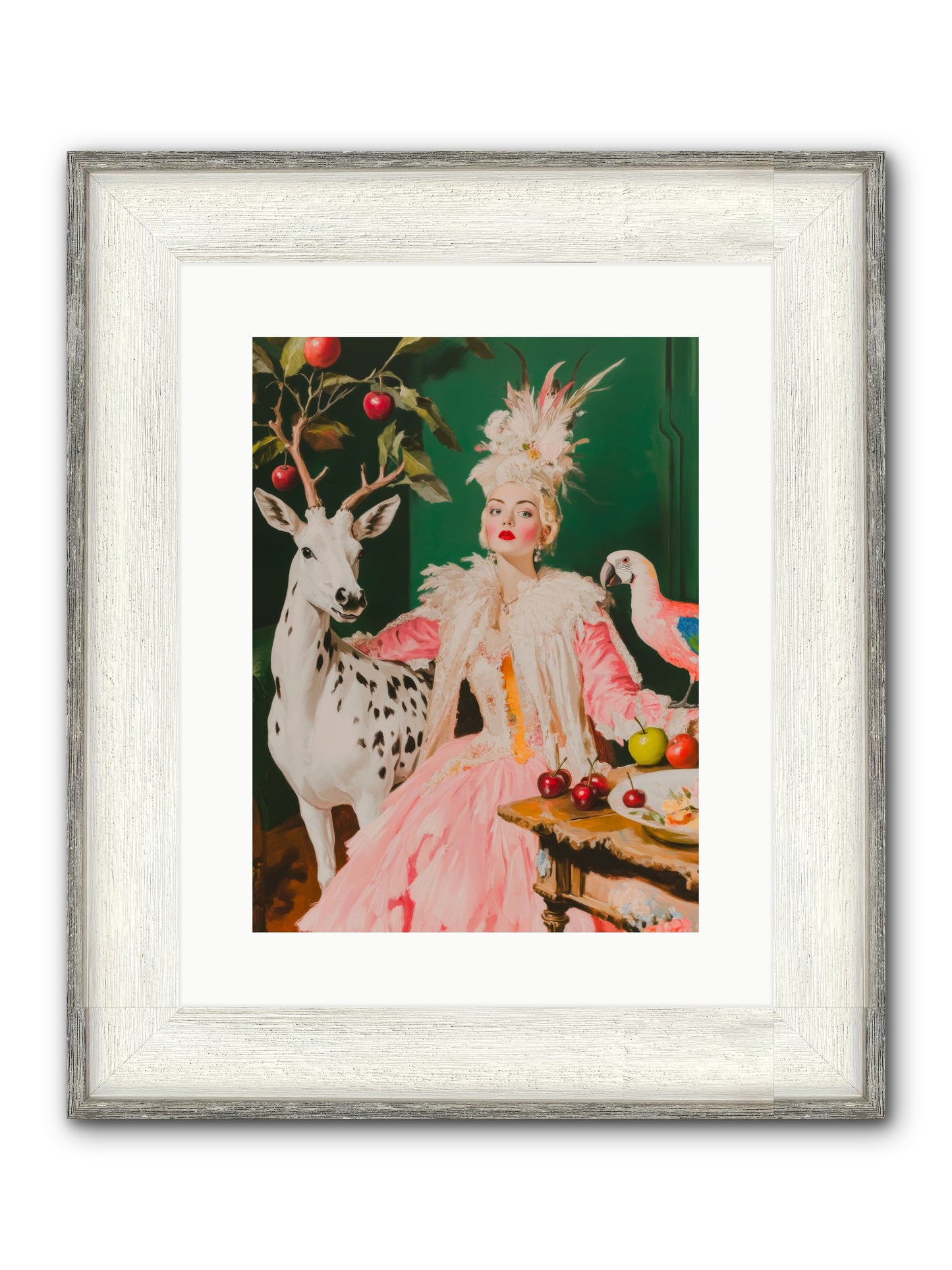 Summer At Sweet Vale Framed Print - Driftwood White 12x16