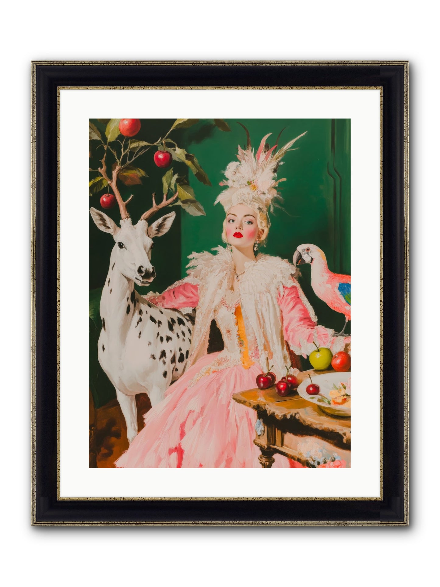 Summer At Sweet Vale Framed Print - Black & Gold 18x24