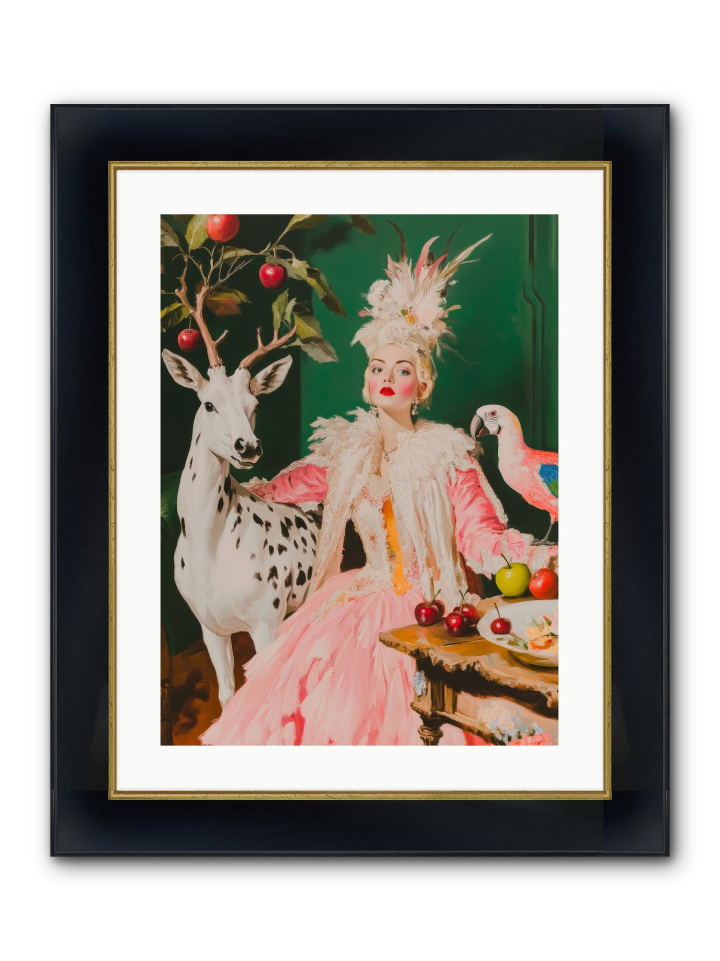Summer At Sweet Vale Framed Print - Wide Black w/Gold 18x24