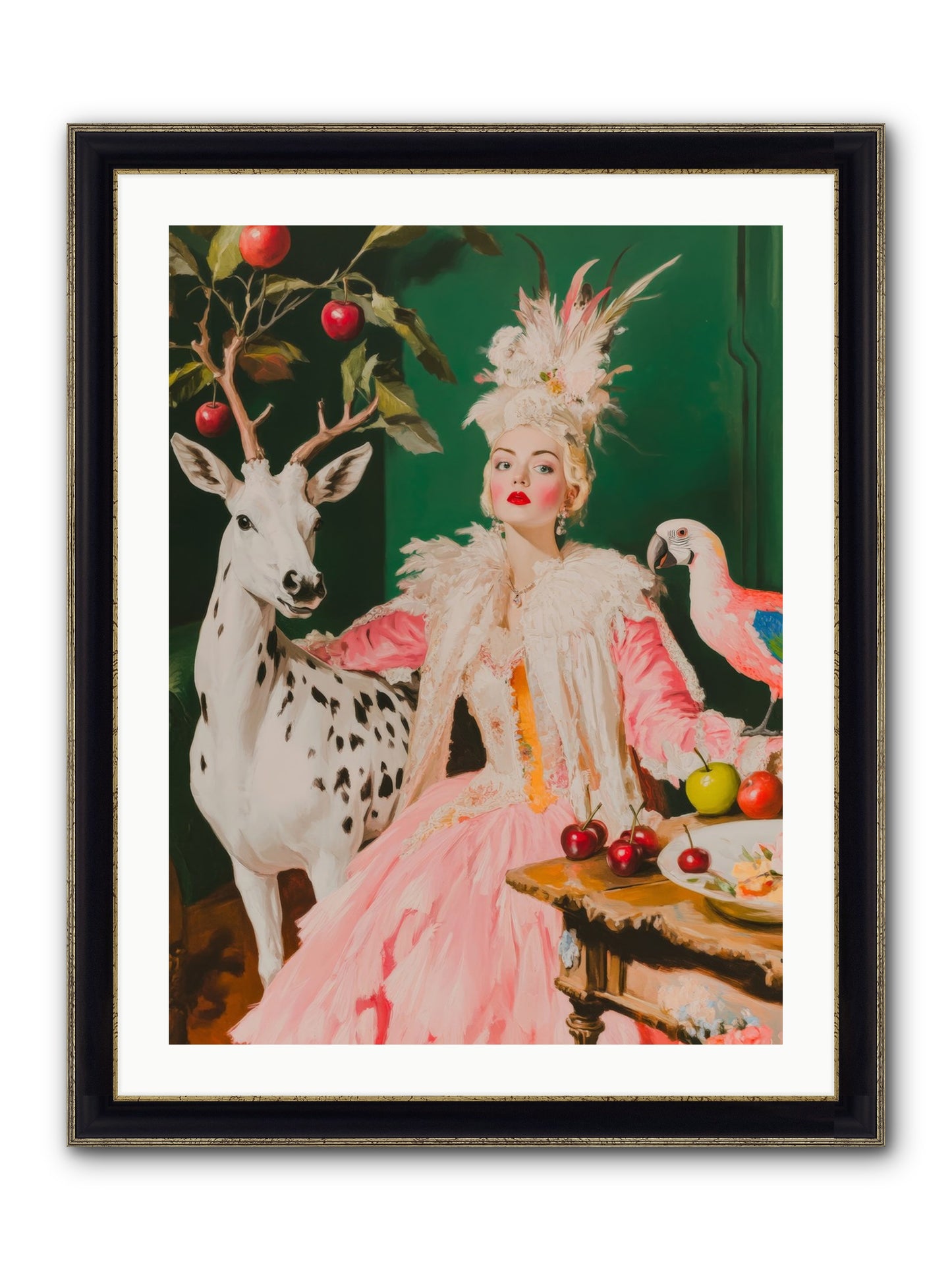 Summer At Sweet Vale Framed Print - Black & Gold 24x32