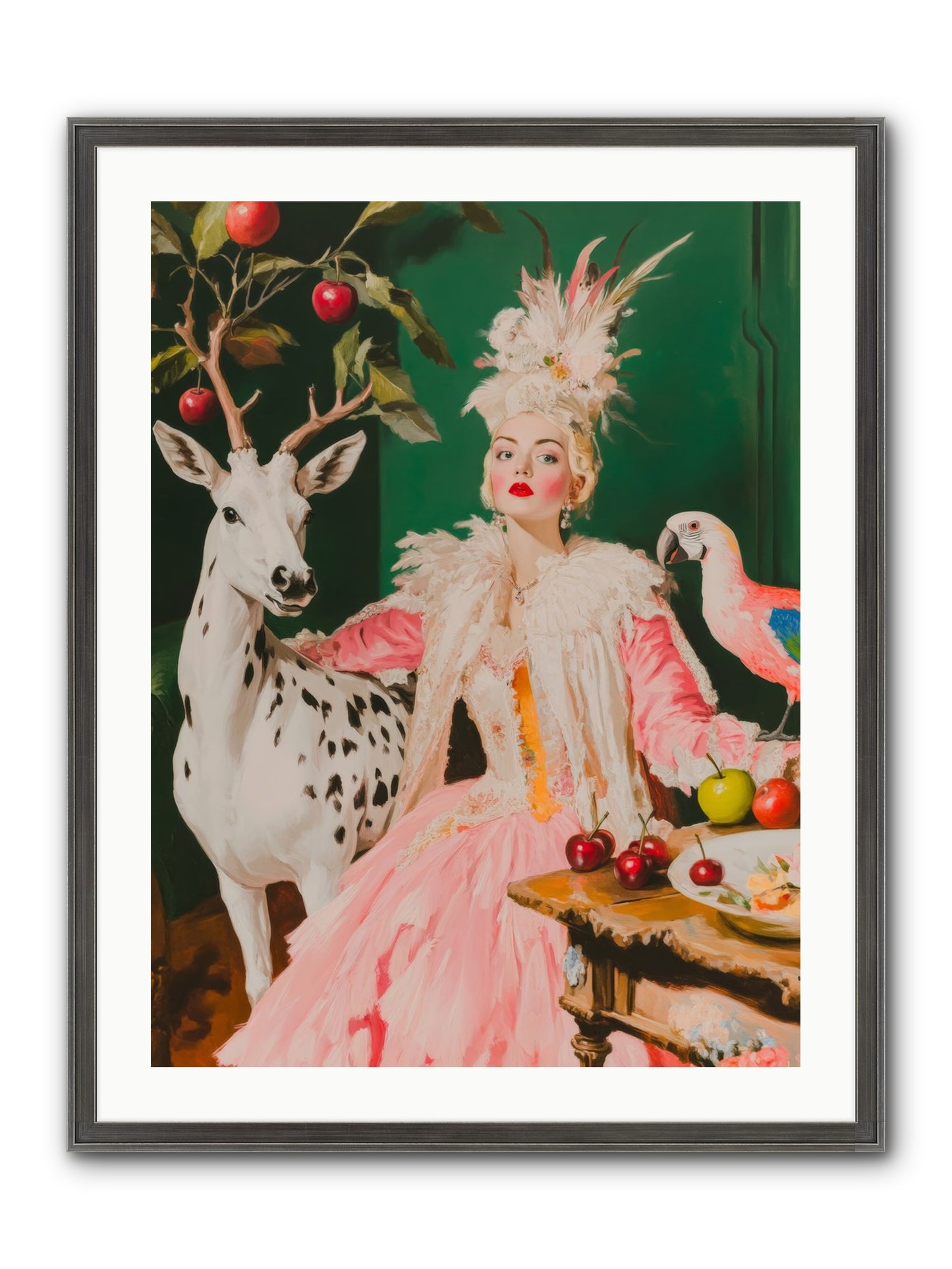 Summer At Sweet Vale Framed Print - Slimwoods Black/Silver 24x32