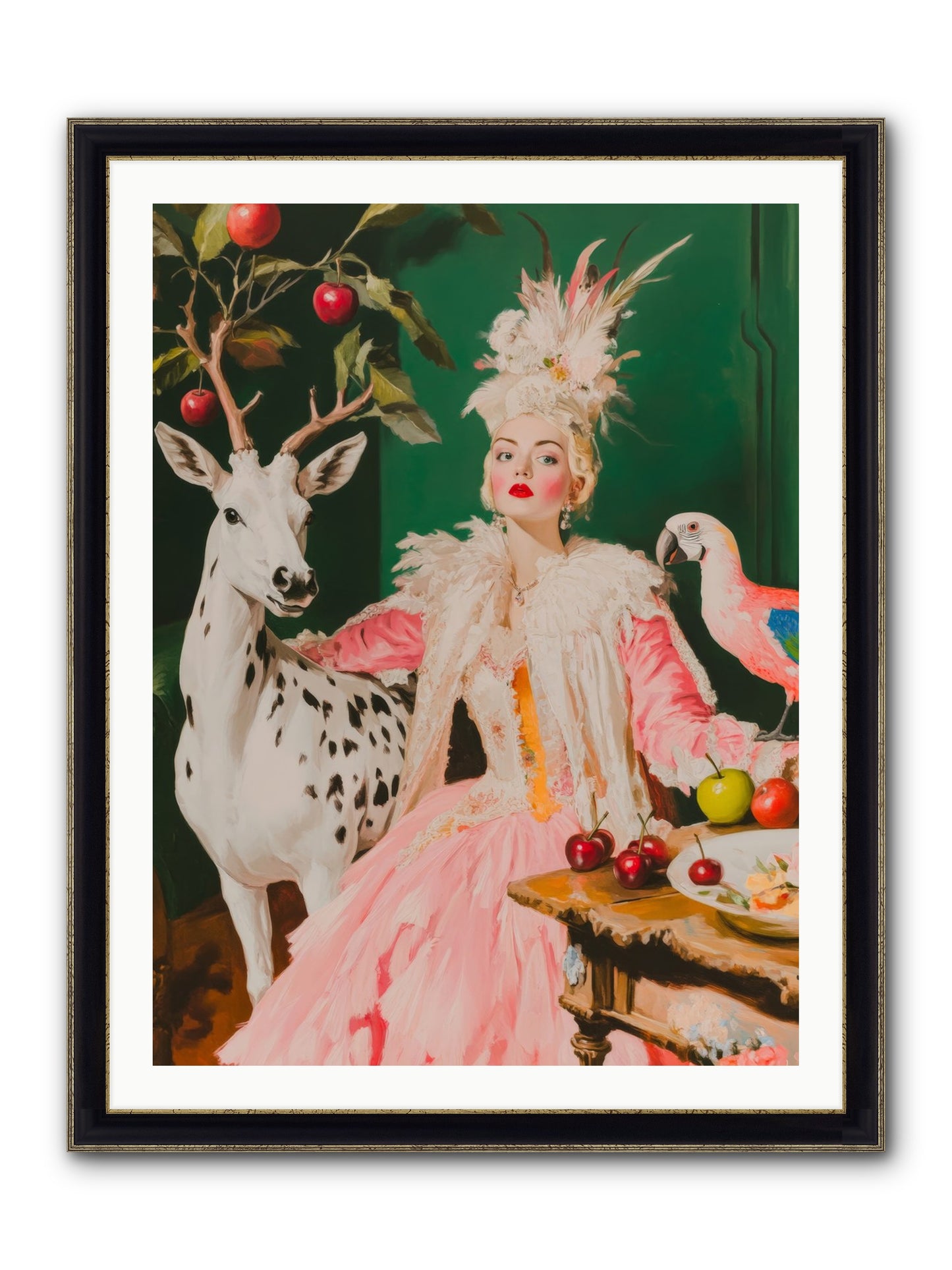 Summer At Sweet Vale Framed Print - Black & Gold 30x40