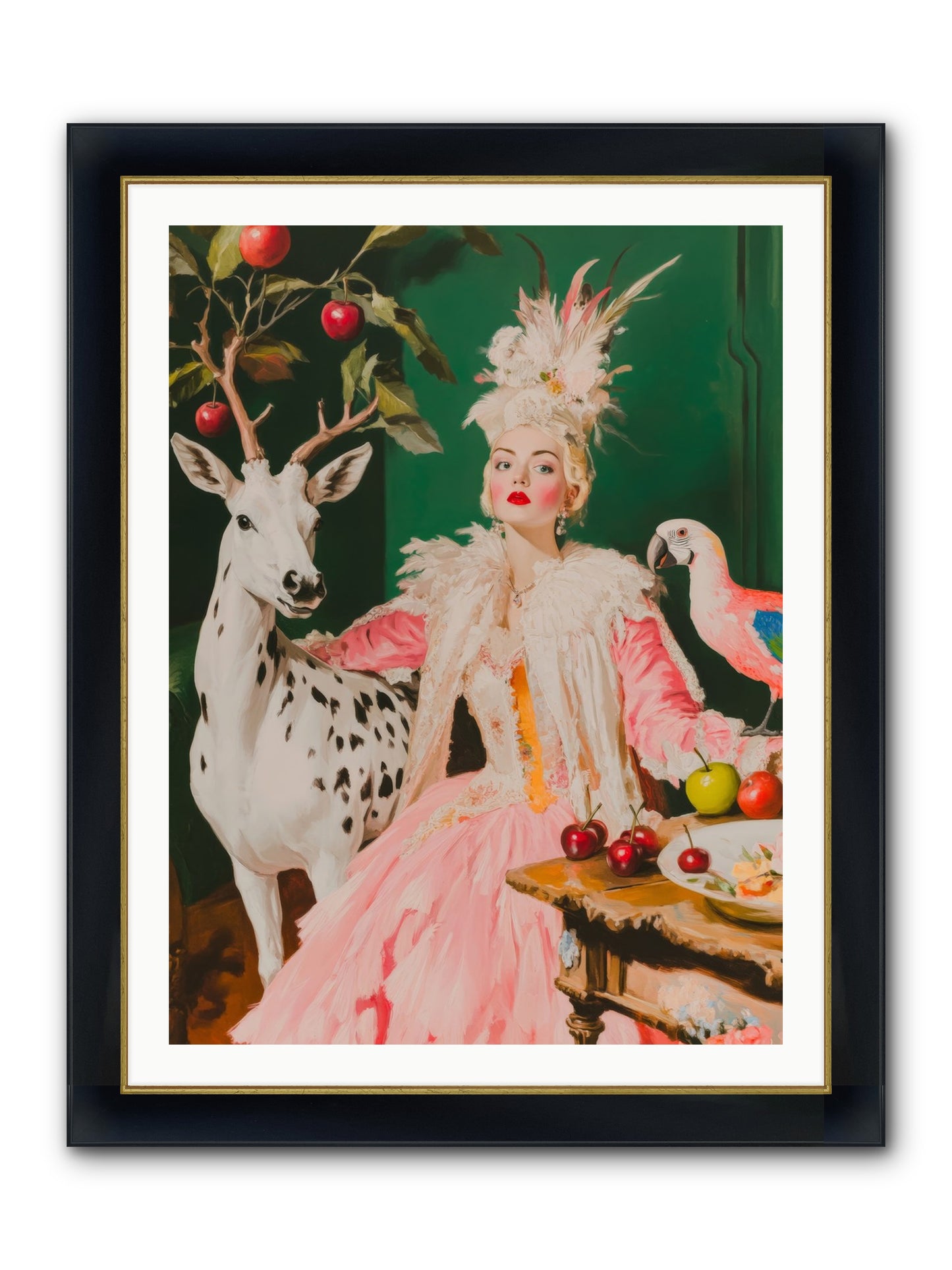 Summer At Sweet Vale Framed Print - Wide Black w/Gold 30x40