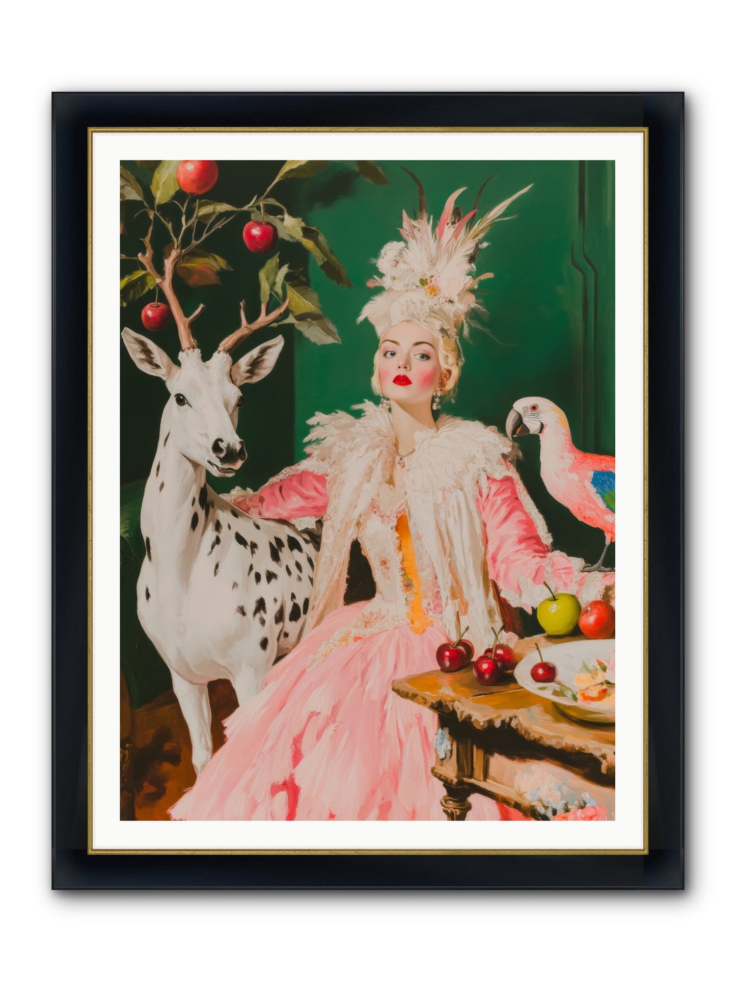 Summer At Sweet Vale Framed Print - Wide Black w/Gold 36x48