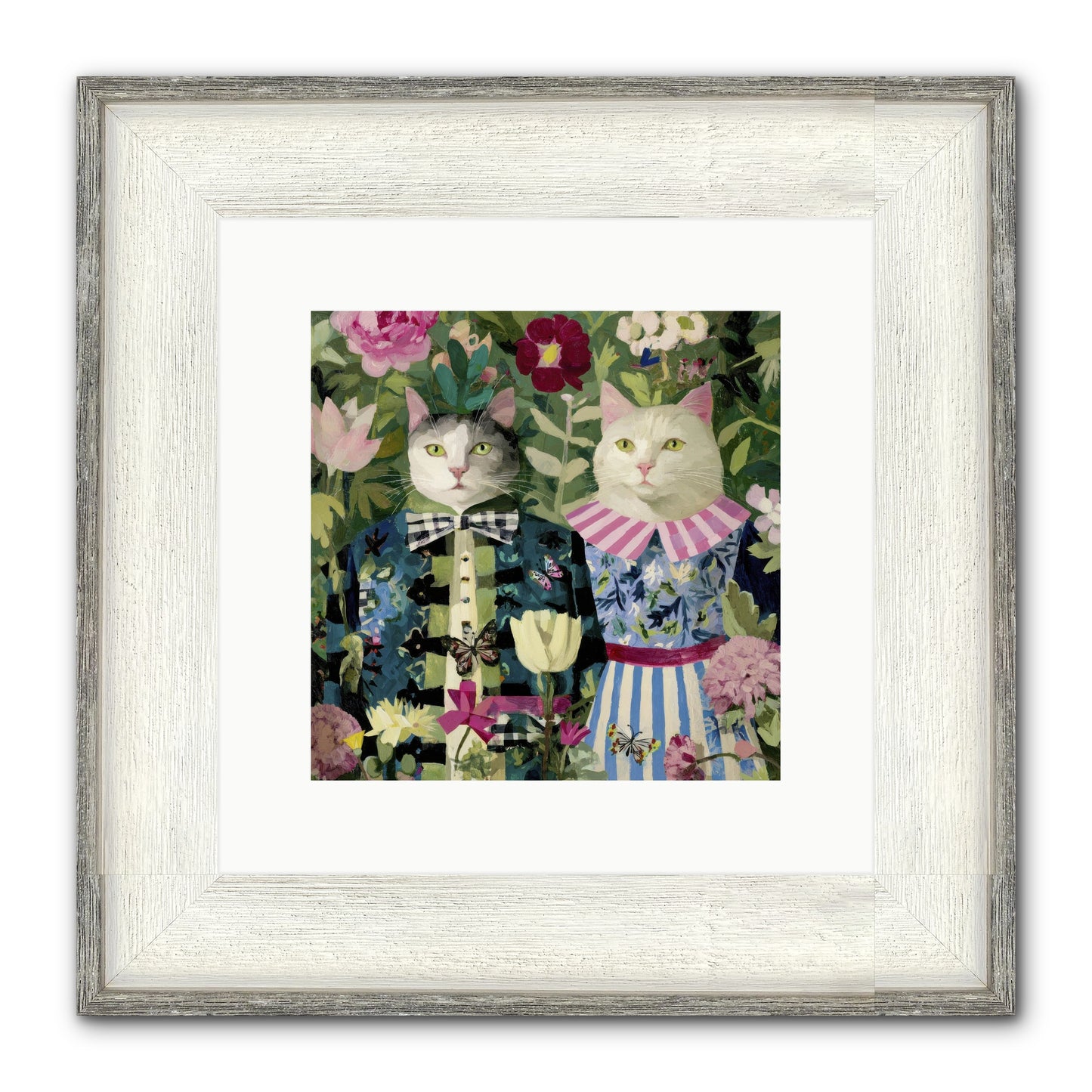 Summer Canvas Framed Print - Driftwood White 10x10