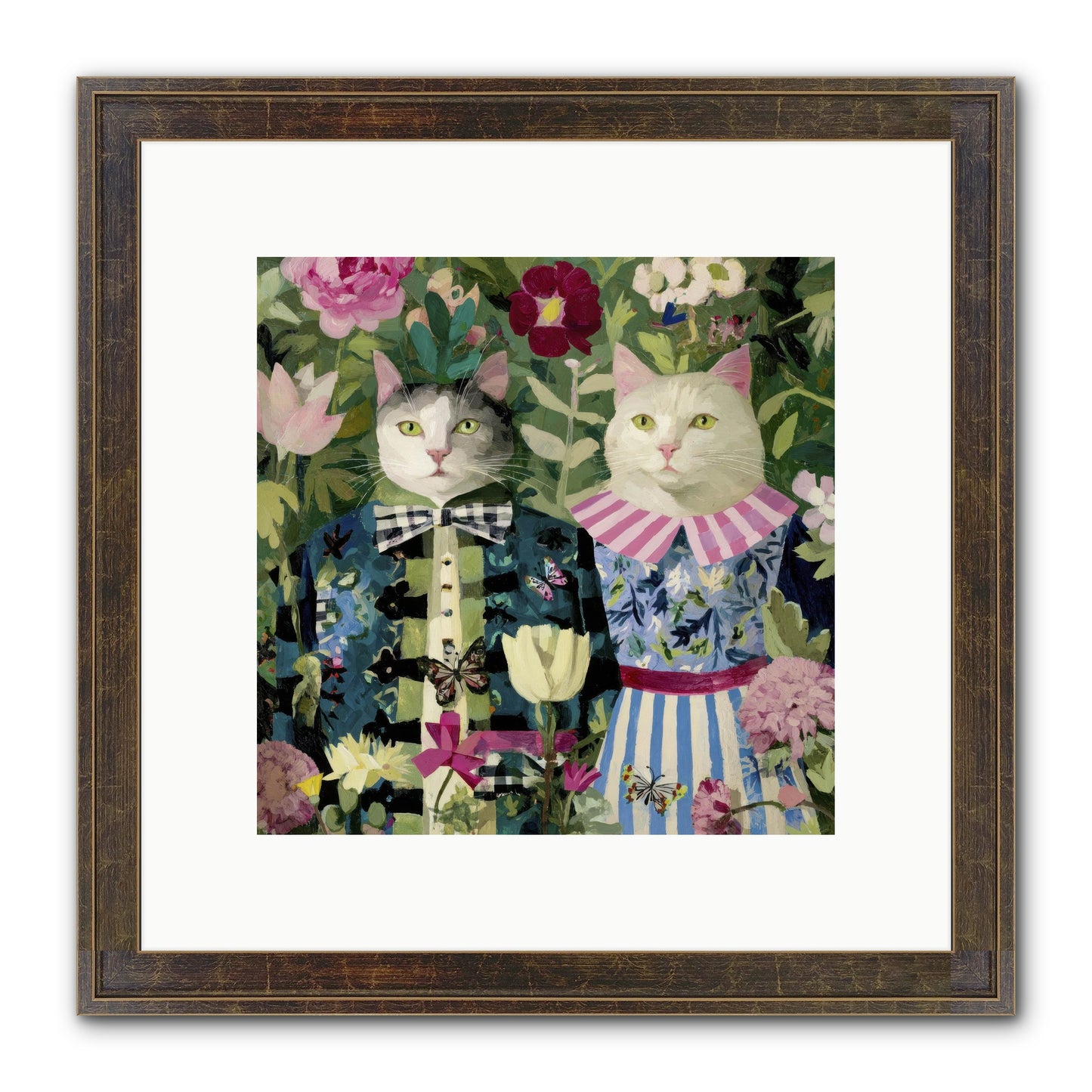 Summer Canvas Framed Print - Slimwoods Black/Gold 10x10
