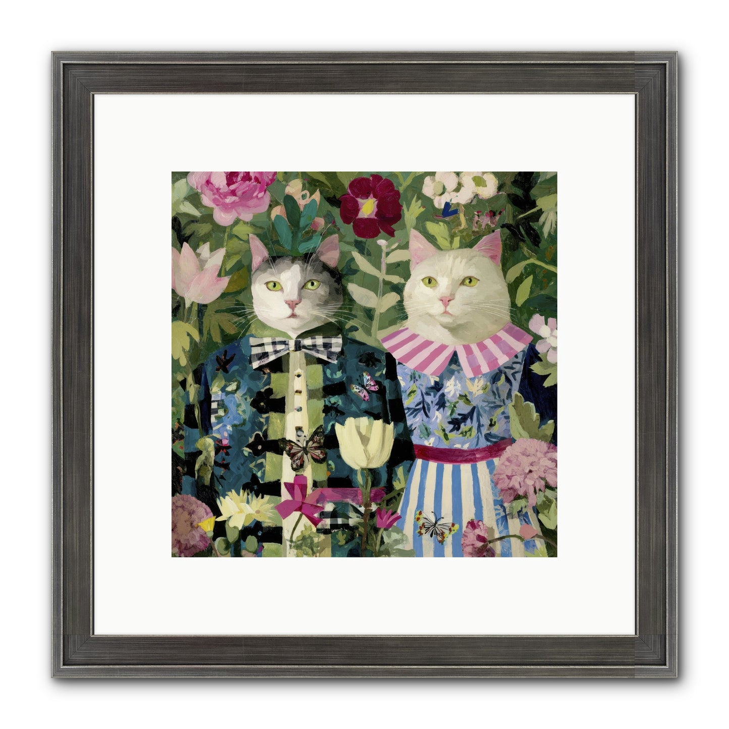 Summer Canvas Framed Print - Slimwoods Black/Silver 10x10