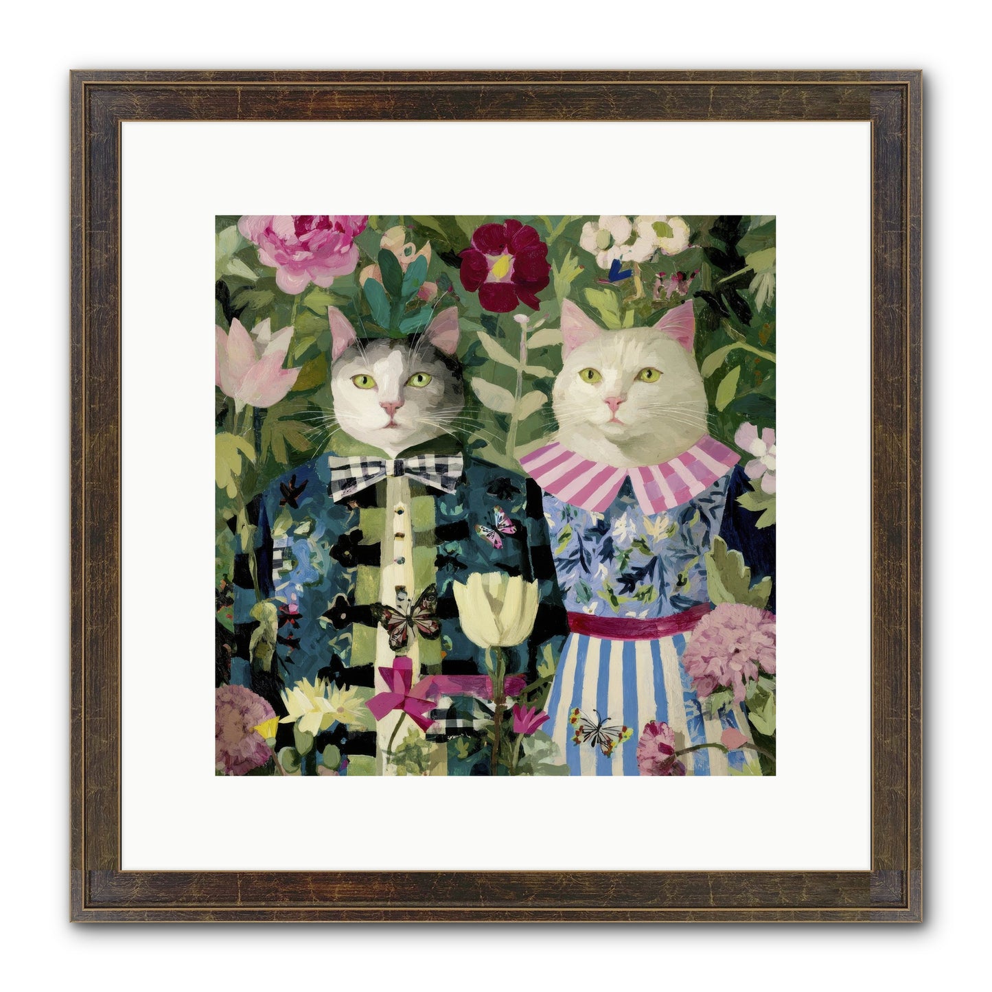Summer Canvas Framed Print - Slimwoods Black/Gold 12x12