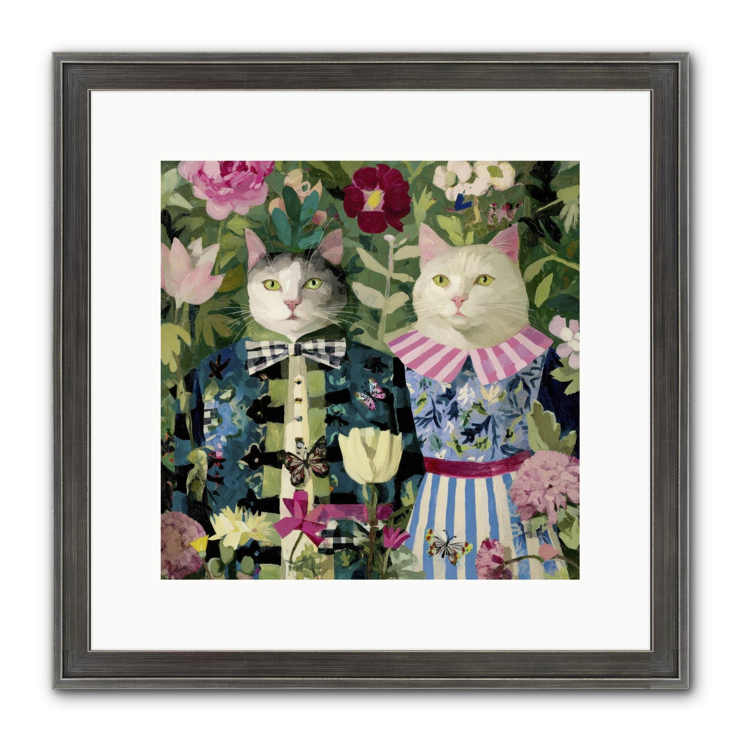 Summer Canvas Framed Print - Slimwoods Black/Silver 12x12