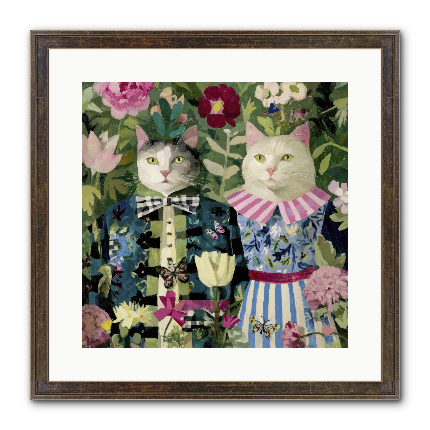 Summer Canvas Framed Print - Slimwoods Black/Gold 16x16