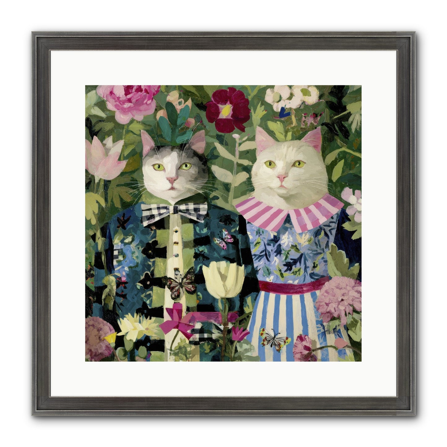 Summer Canvas Framed Print - Slimwoods Black/Silver 16x16