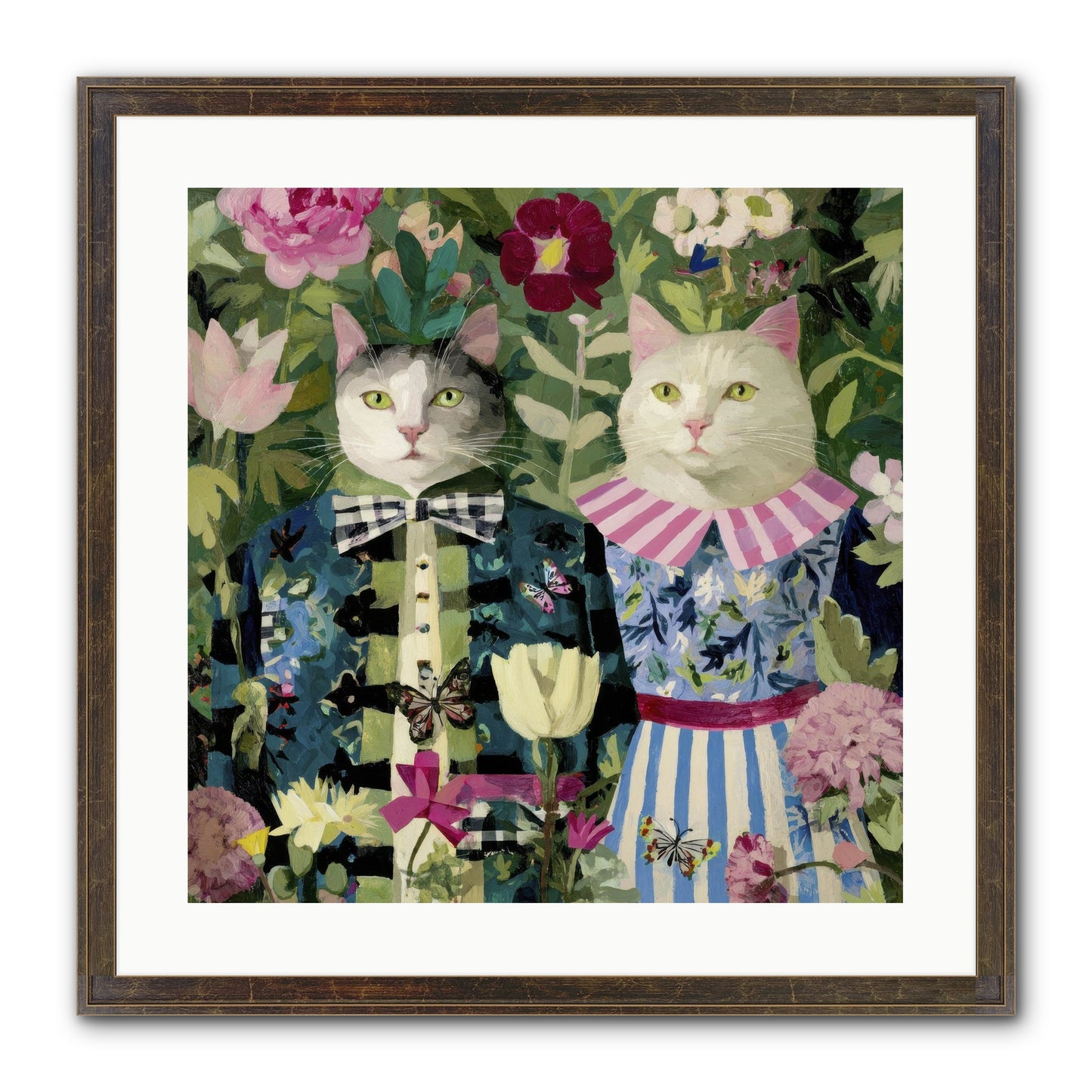 Summer Canvas Framed Print - Slimwoods Black/Gold 20x20