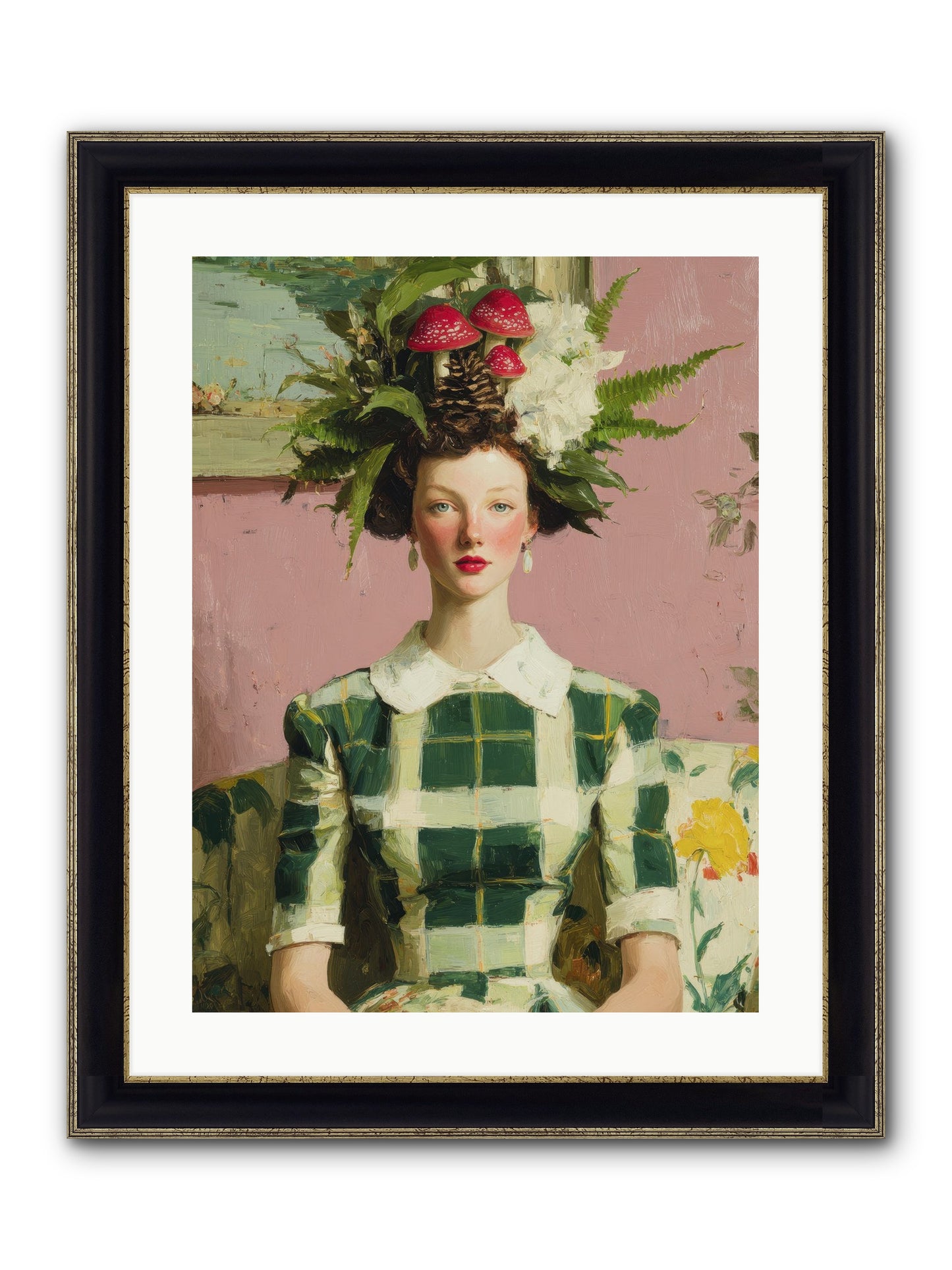 Summer Guests Only Framed Print - Black & Gold 18x24