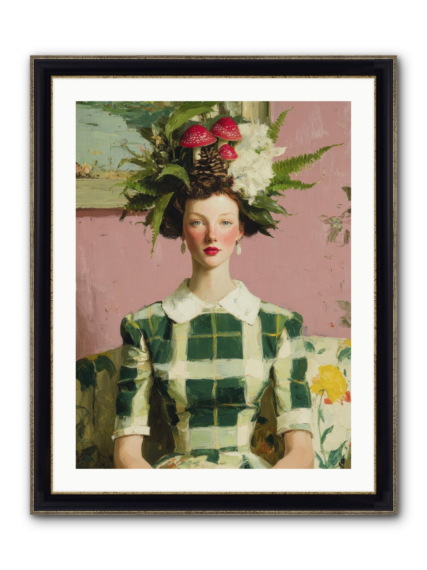 Summer Guests Only Framed Print - Black & Gold 24x32